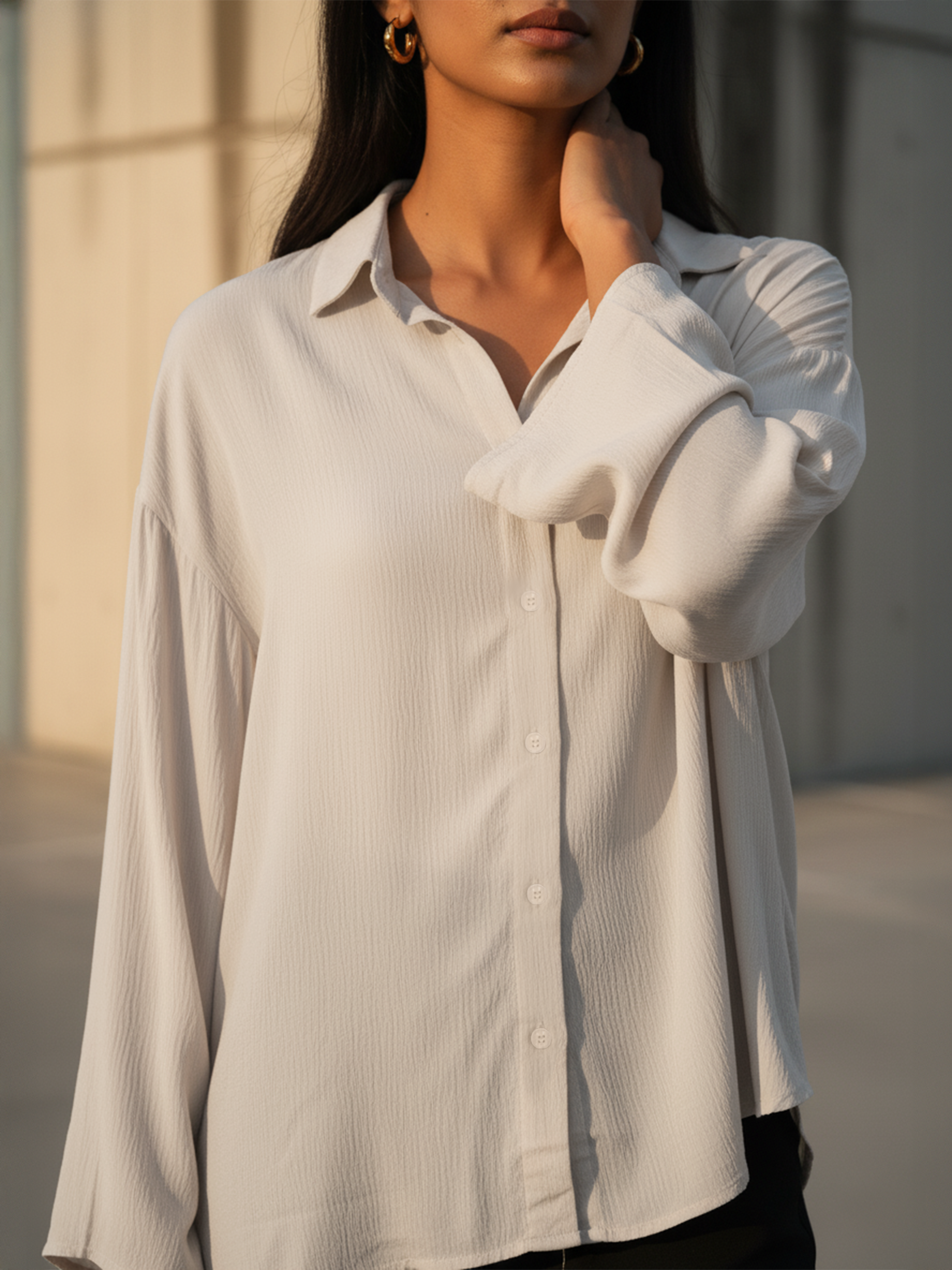 Women’s Bright Chikku Tone Relax Shirt