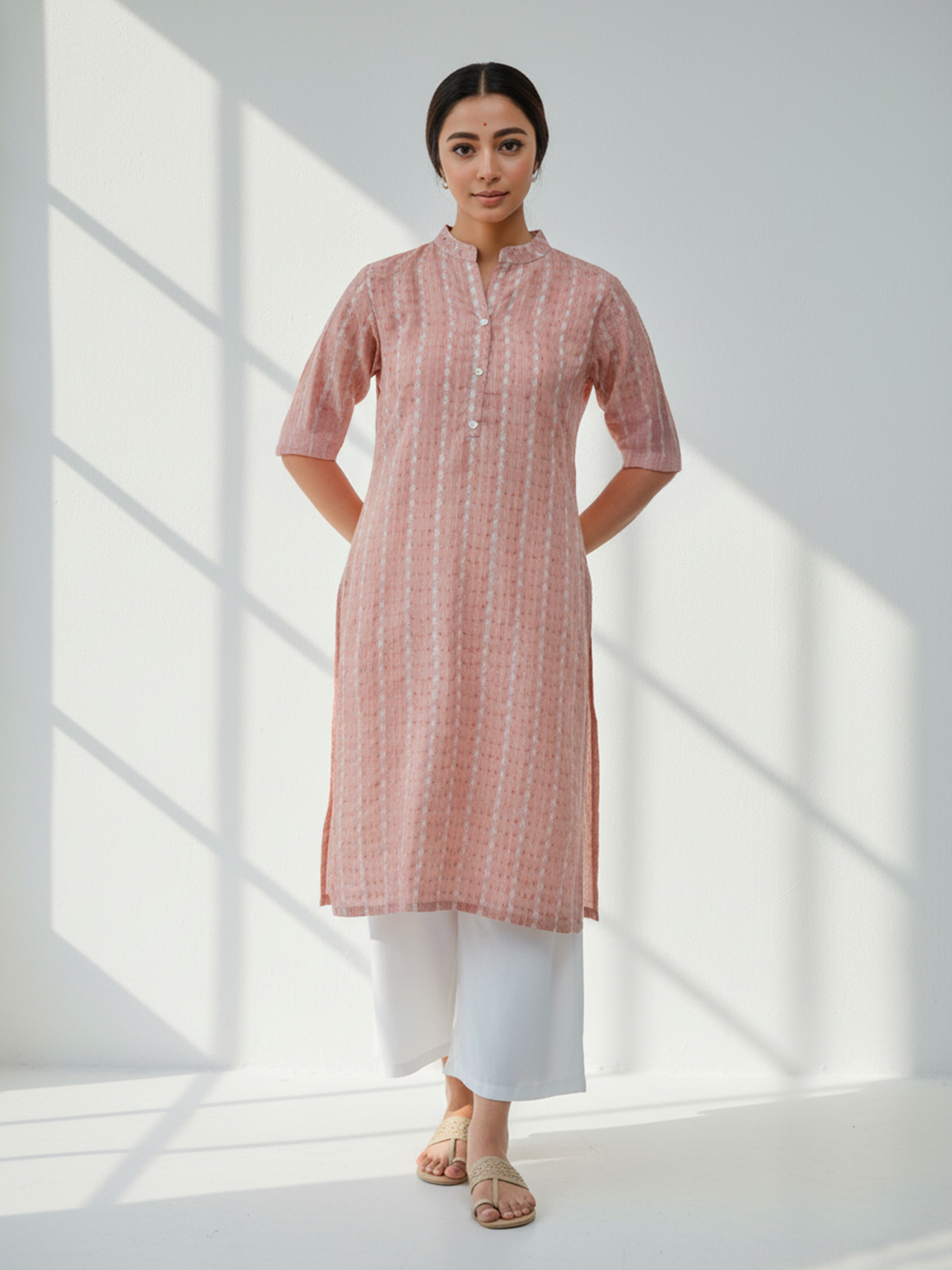 Women’s Peach Aura Kurti