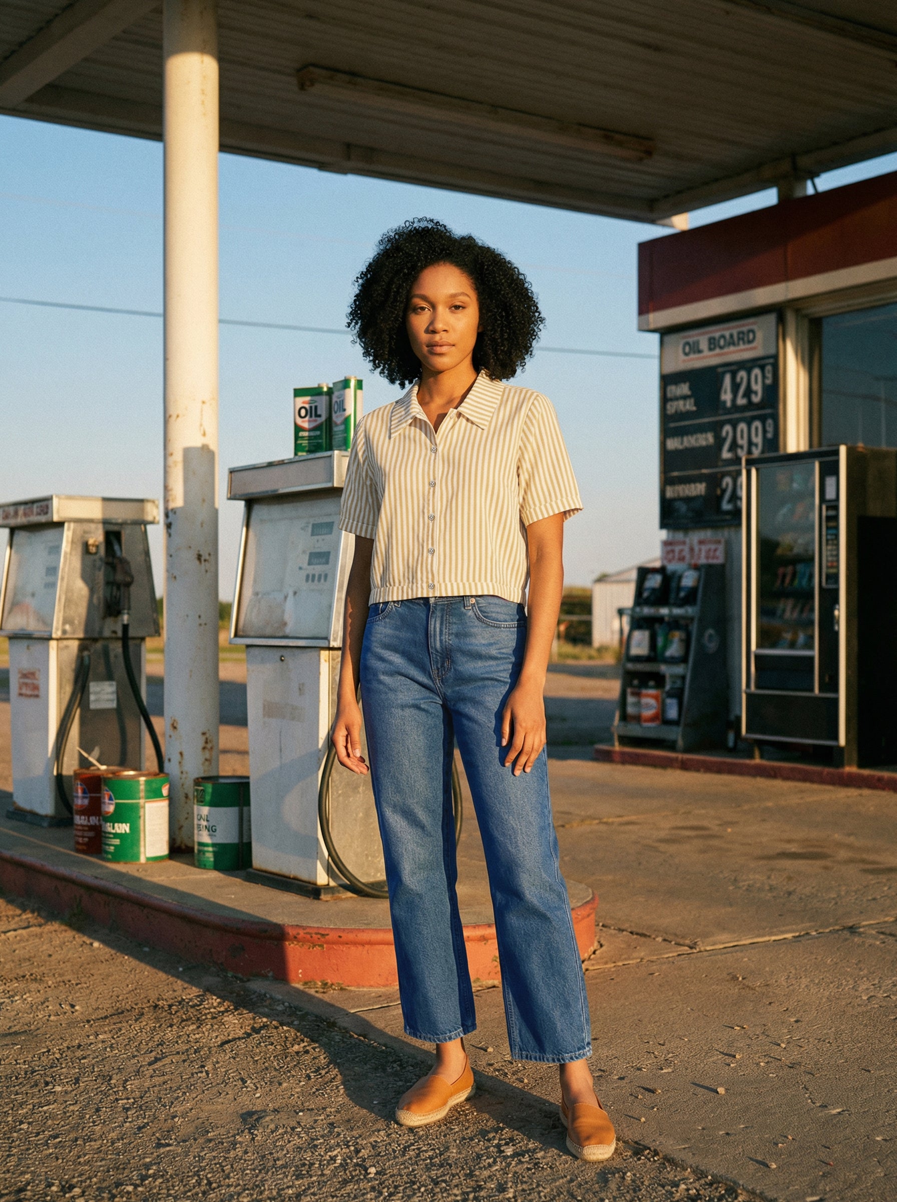 Women's Oil Yelllow Rayon  Top with Classic Collar Neck