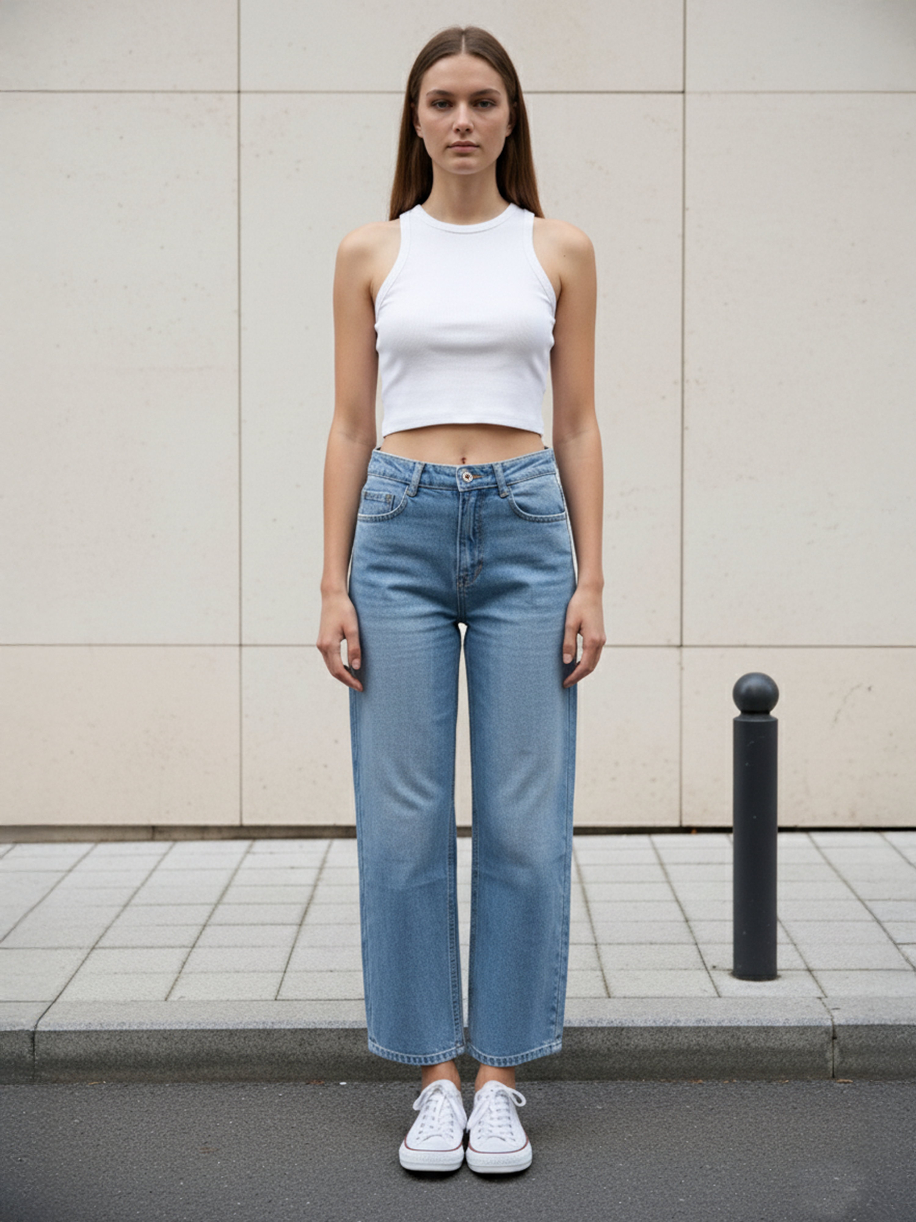 Ice Blue Women's Straight Fit Jeans