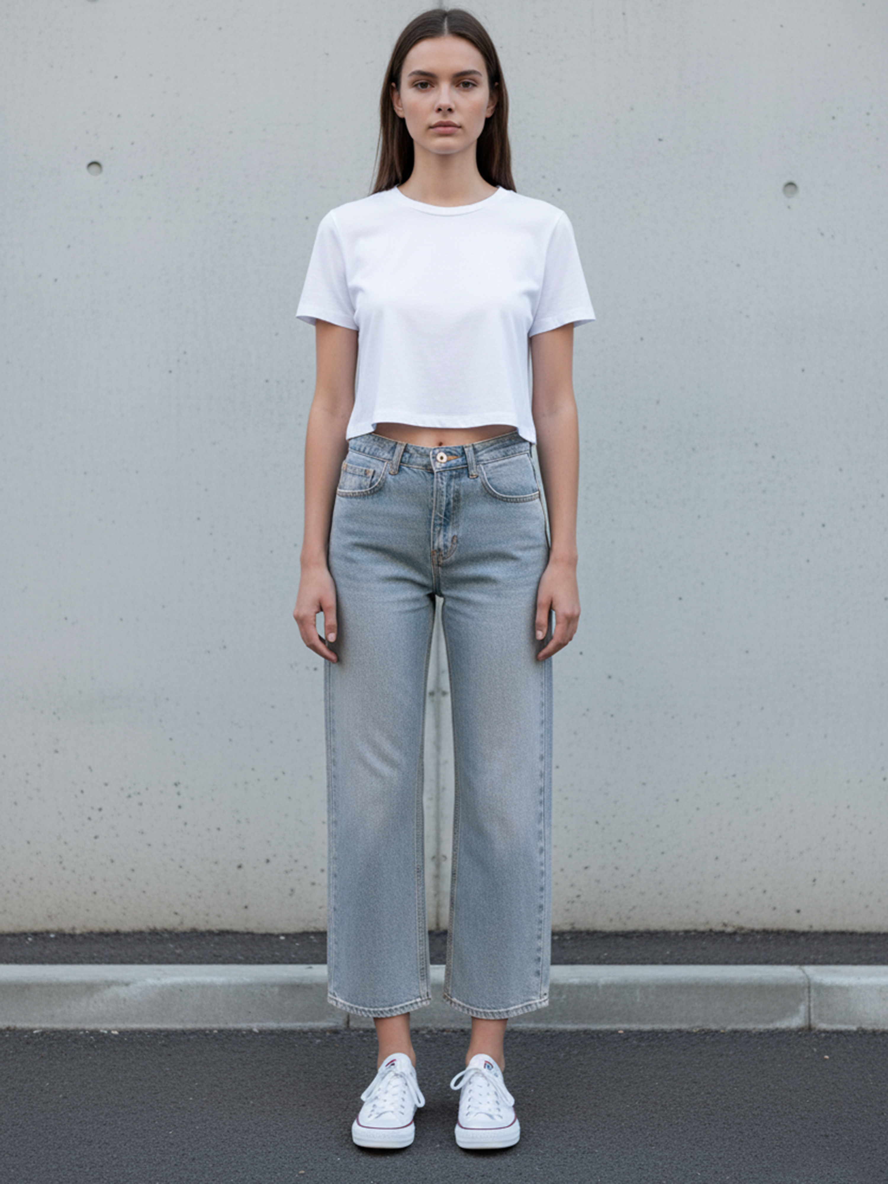 Ice Blue Women's Straight Fit Jeans