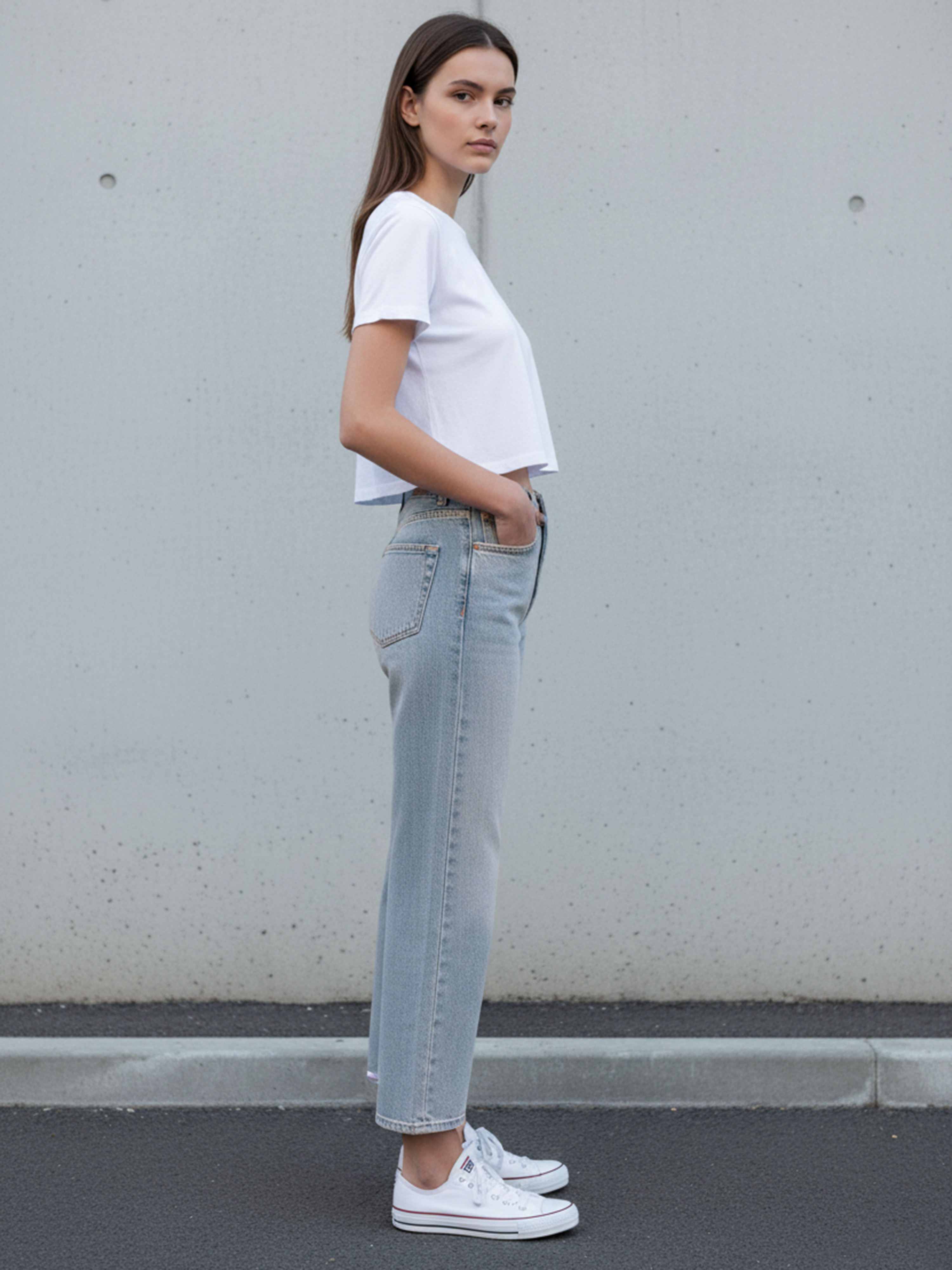 Ice Blue Women's Straight Fit Jeans