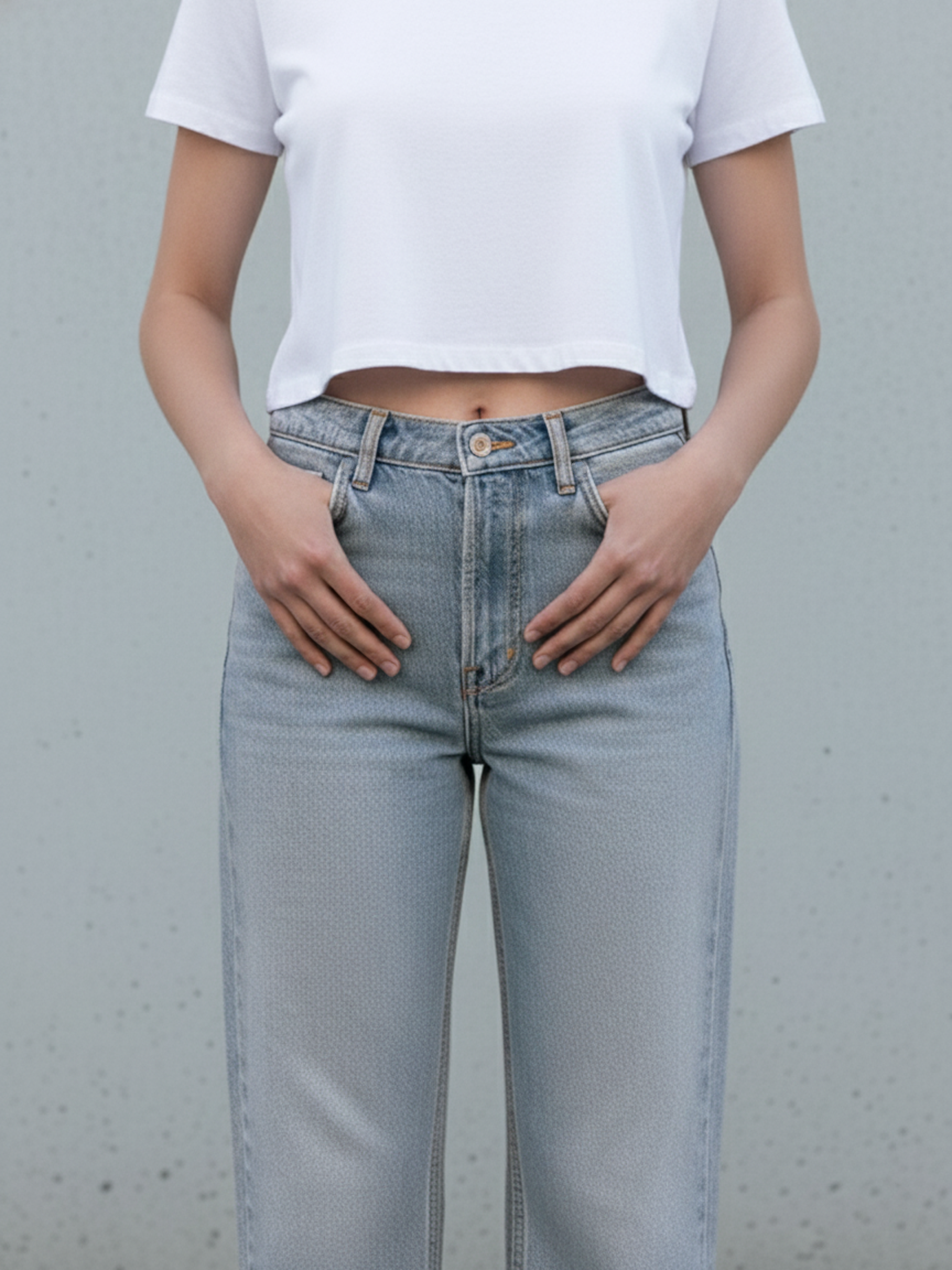 Ice Blue Women's Straight Fit Jeans