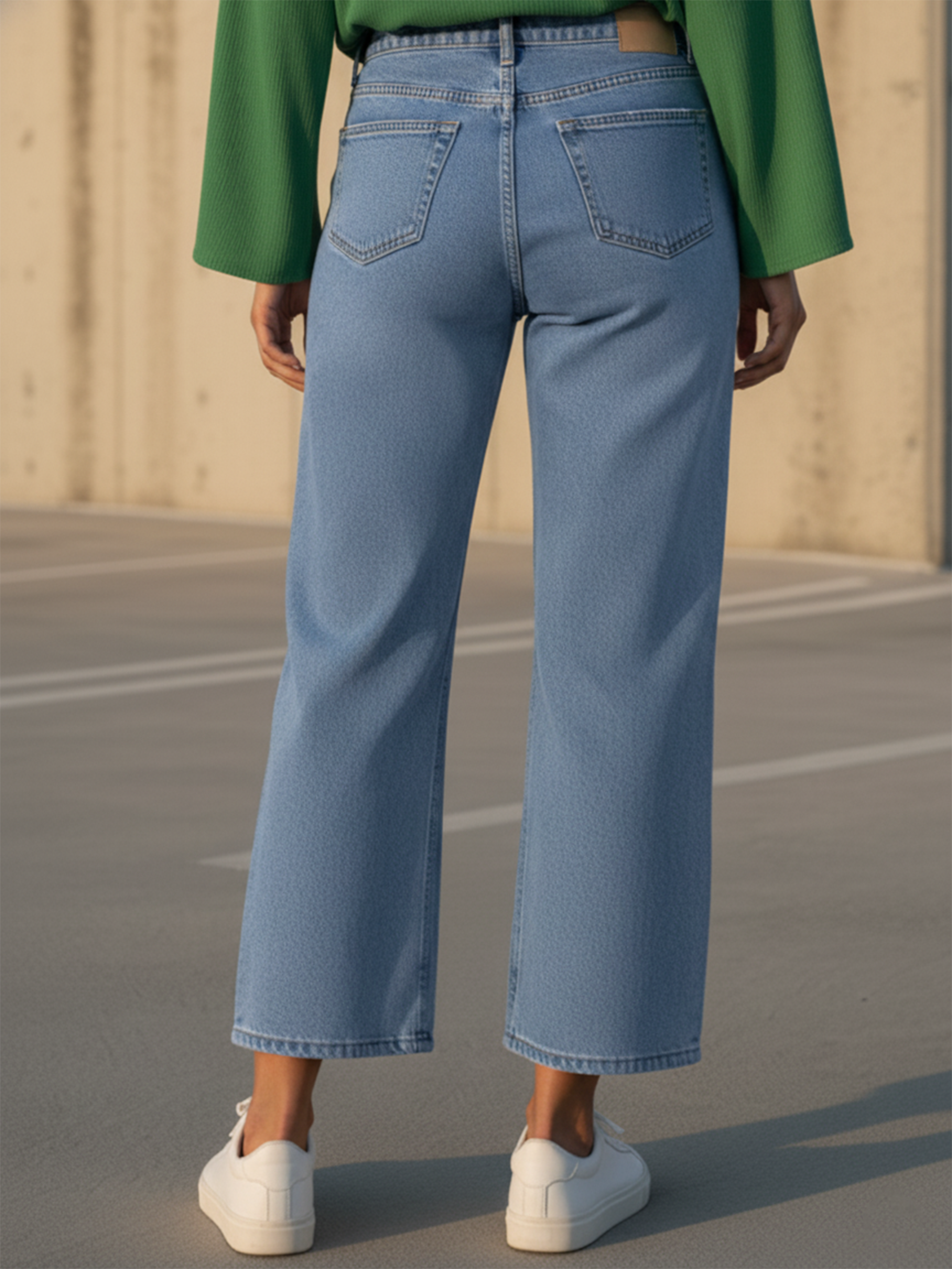 Ice Blue Boot Cut Jeans for Women