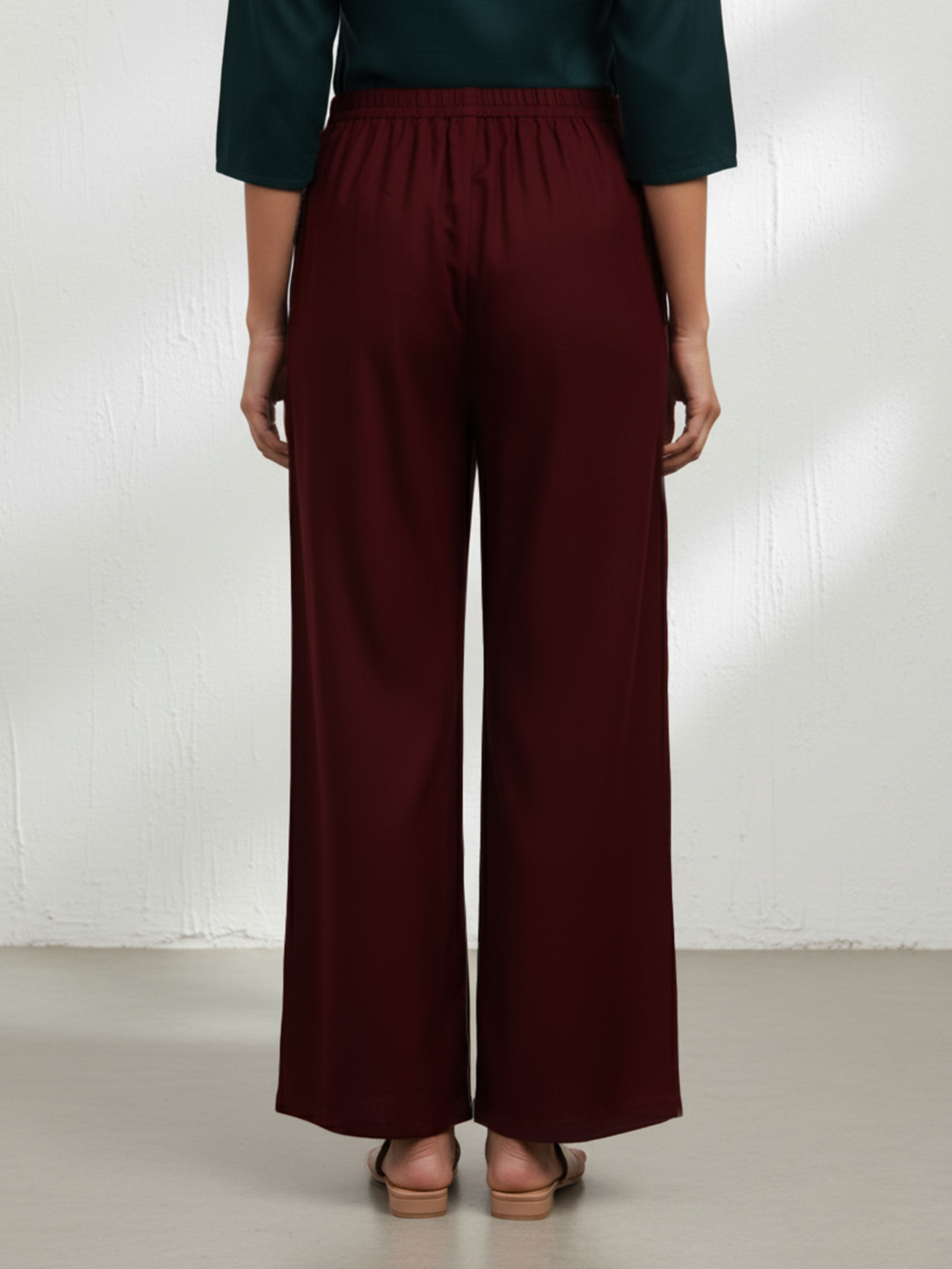 Maroon Women's Palazzo