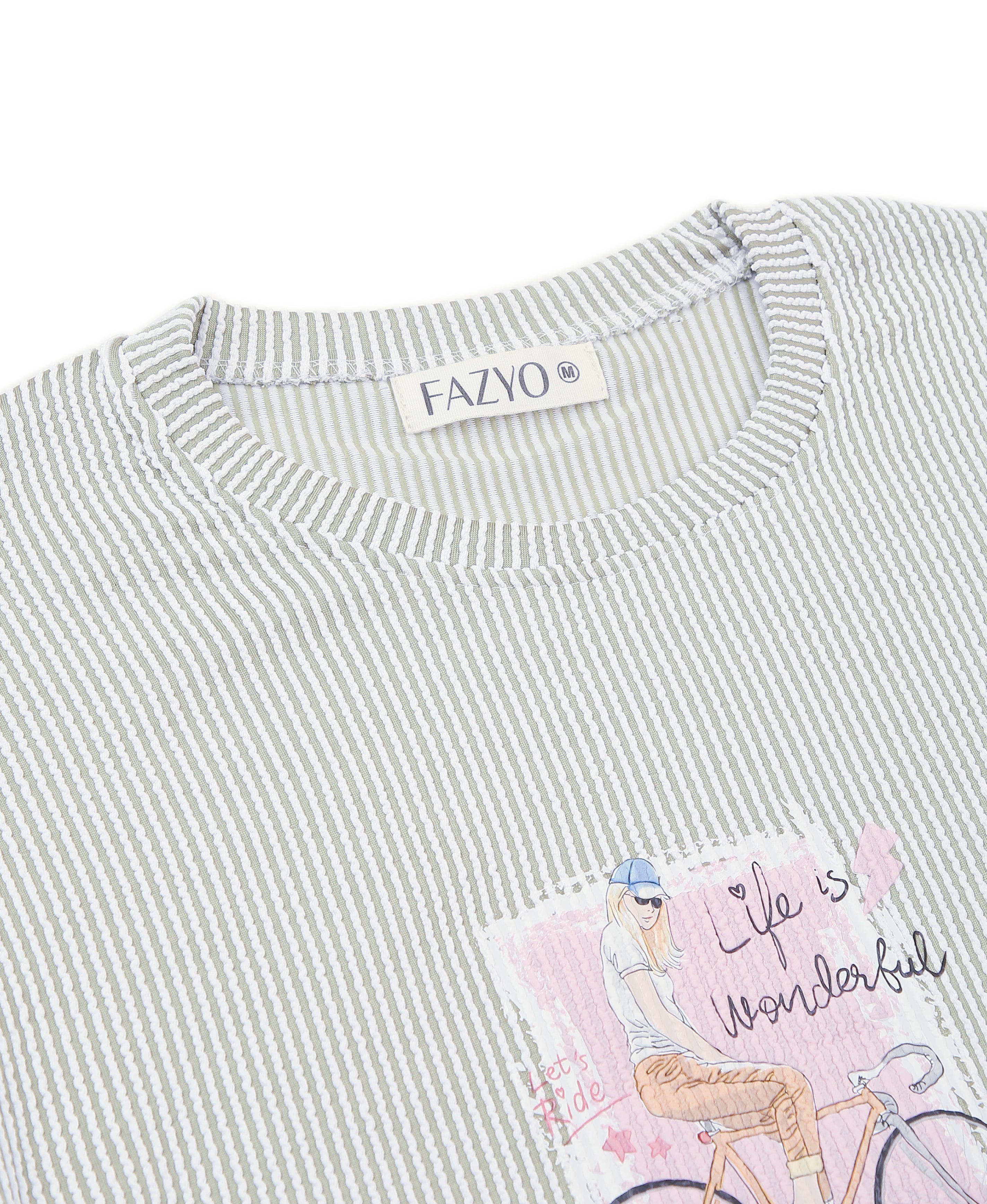 Beige Blush Knit Slim Tee