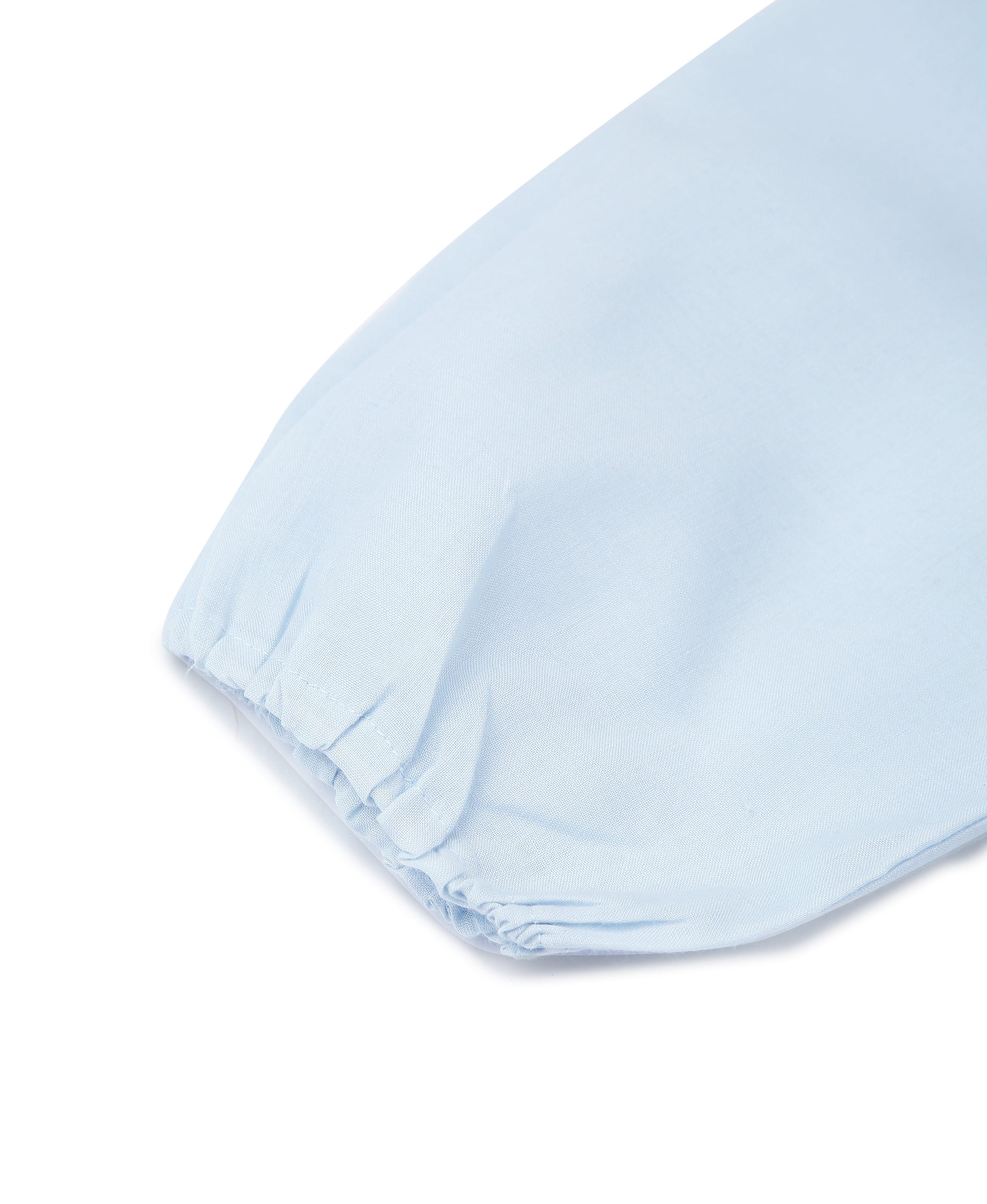 Azure Solid Mandarin Flare Dress