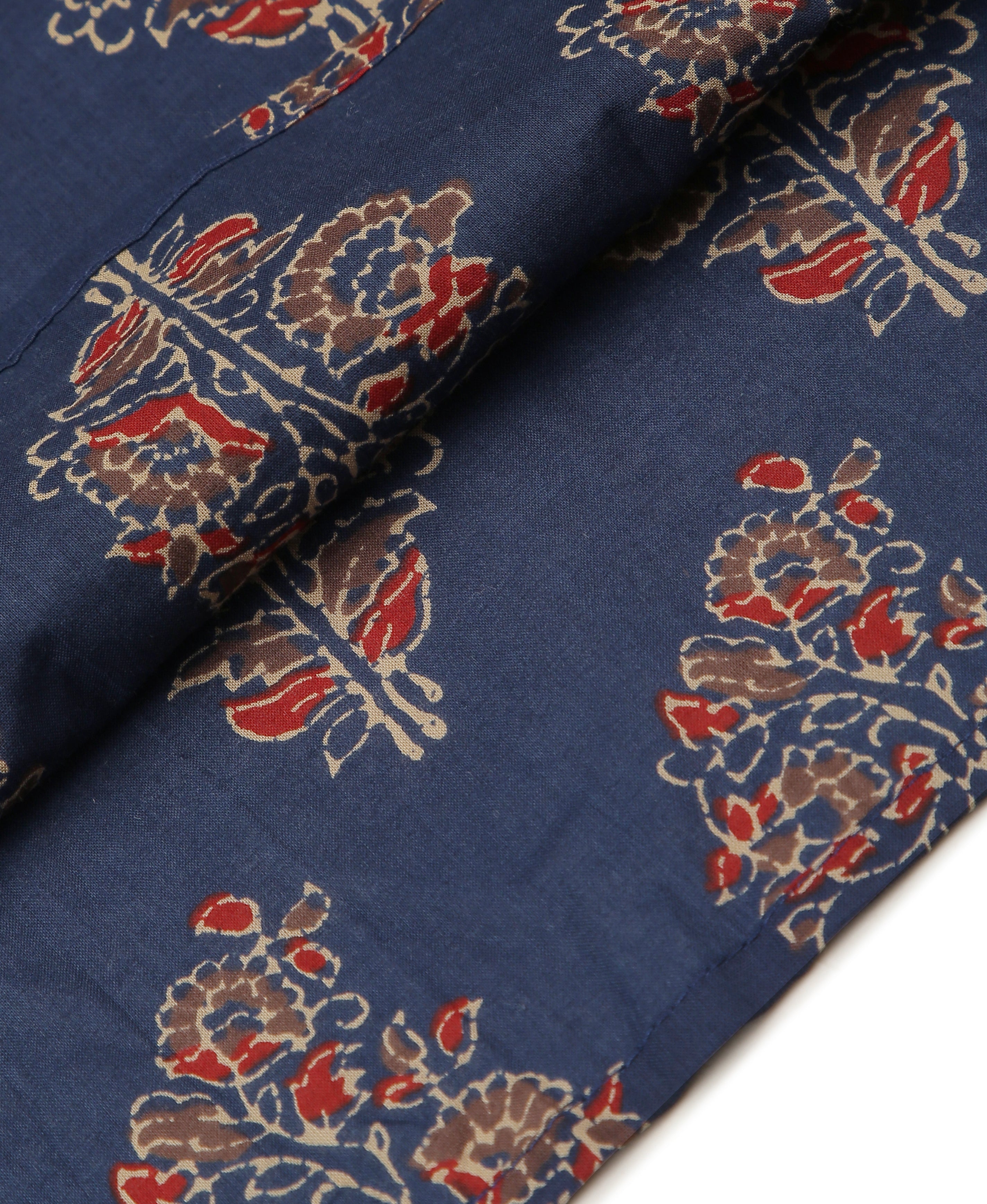 Azure Bloom Cotton Kurti