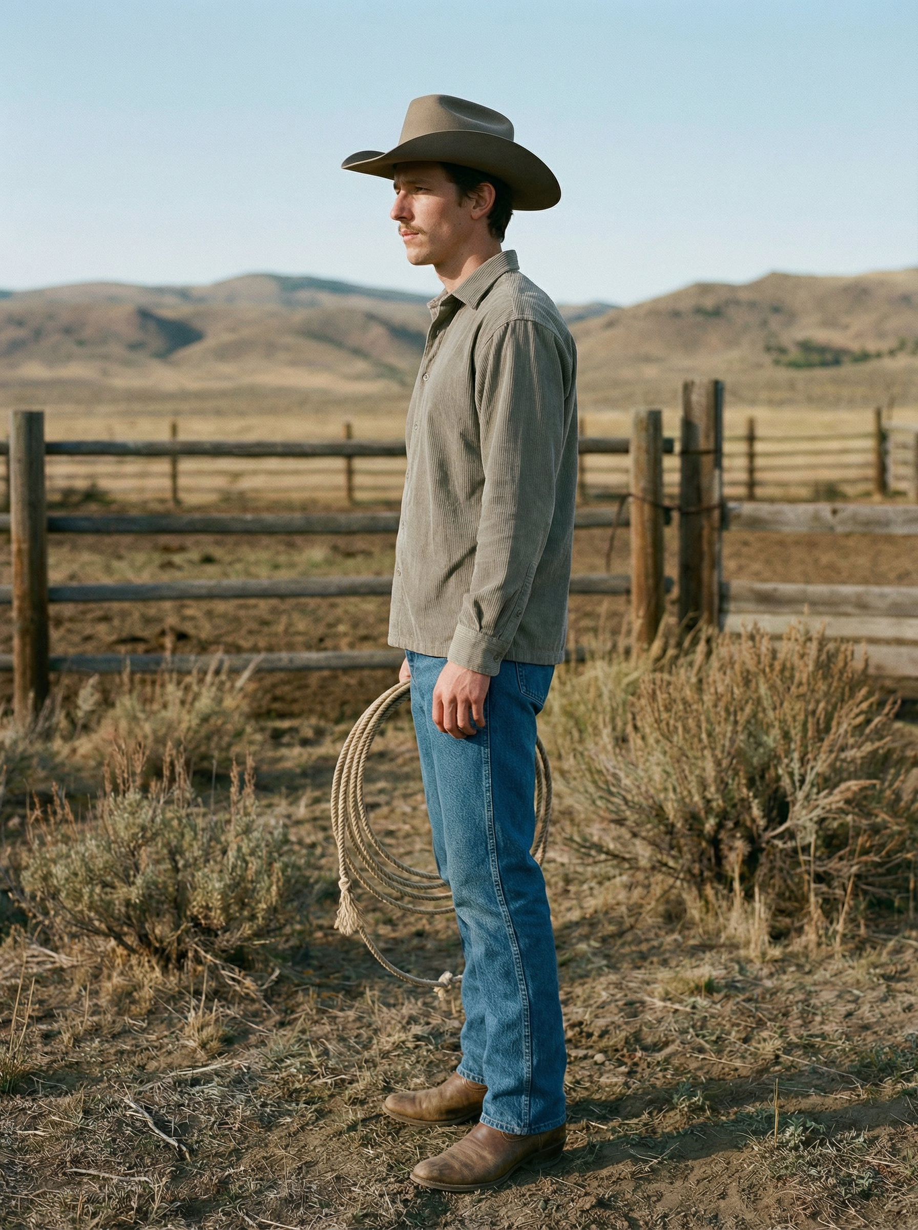 Ash Corduroy Relax Fit Full Sleeve Shirt