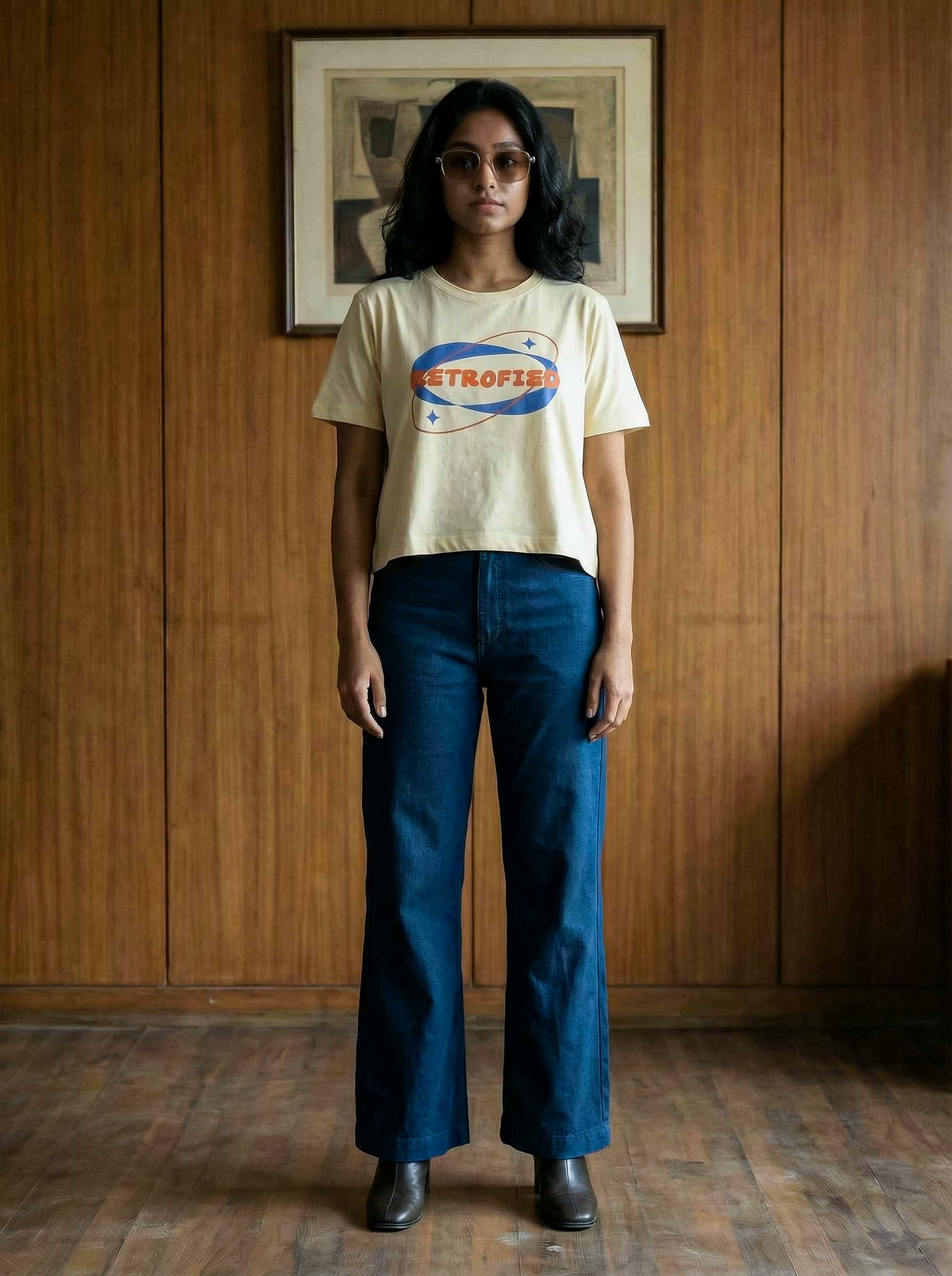 Women’s Sandal Chest Printed Crop Top