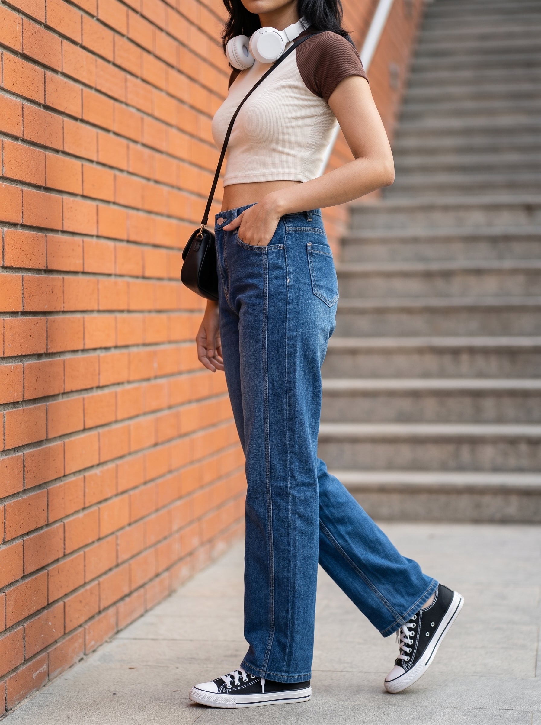 Women's Denim Stone Straight Fit  Jeans