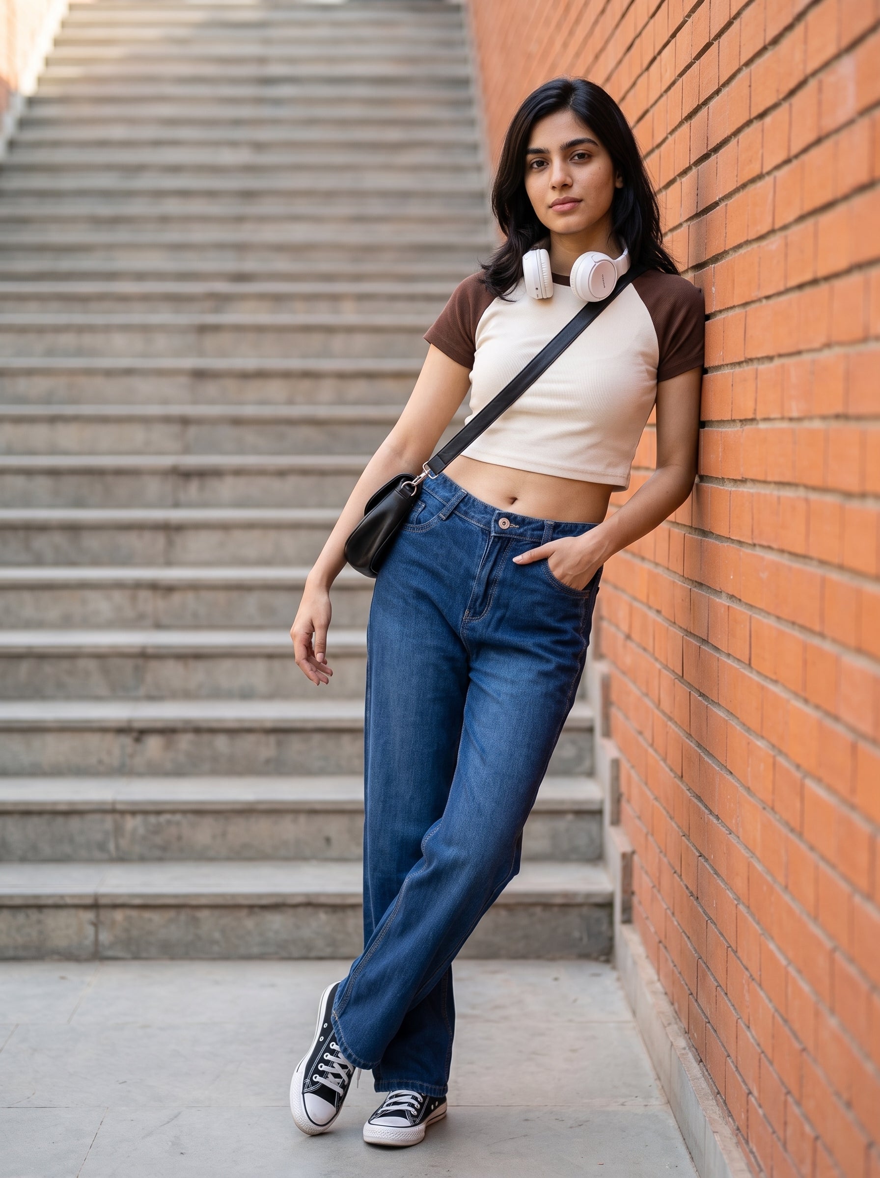 Women's Denim Stone Straight Fit  Jeans