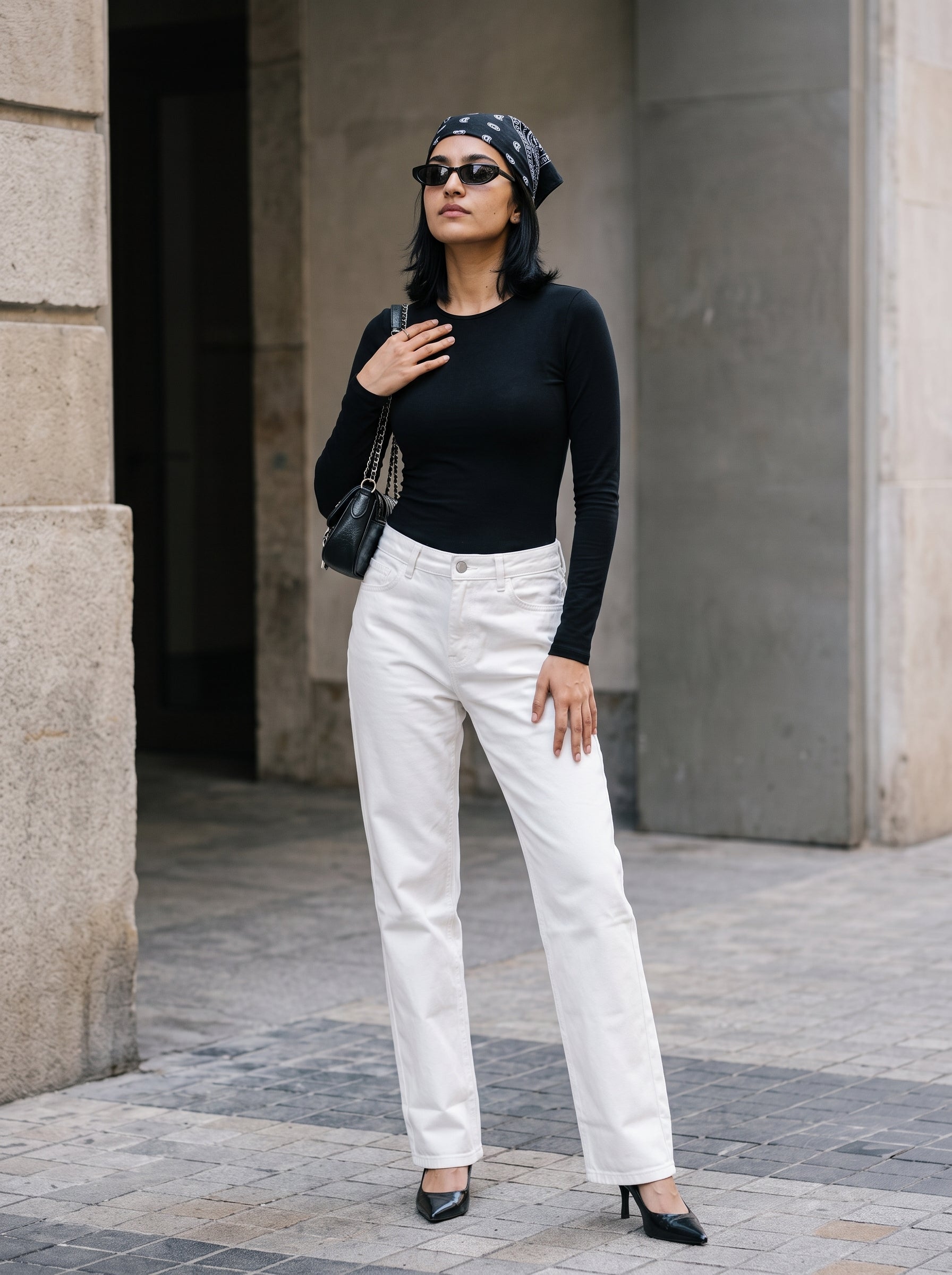 Women's Denim White Straight Fit  Jeans