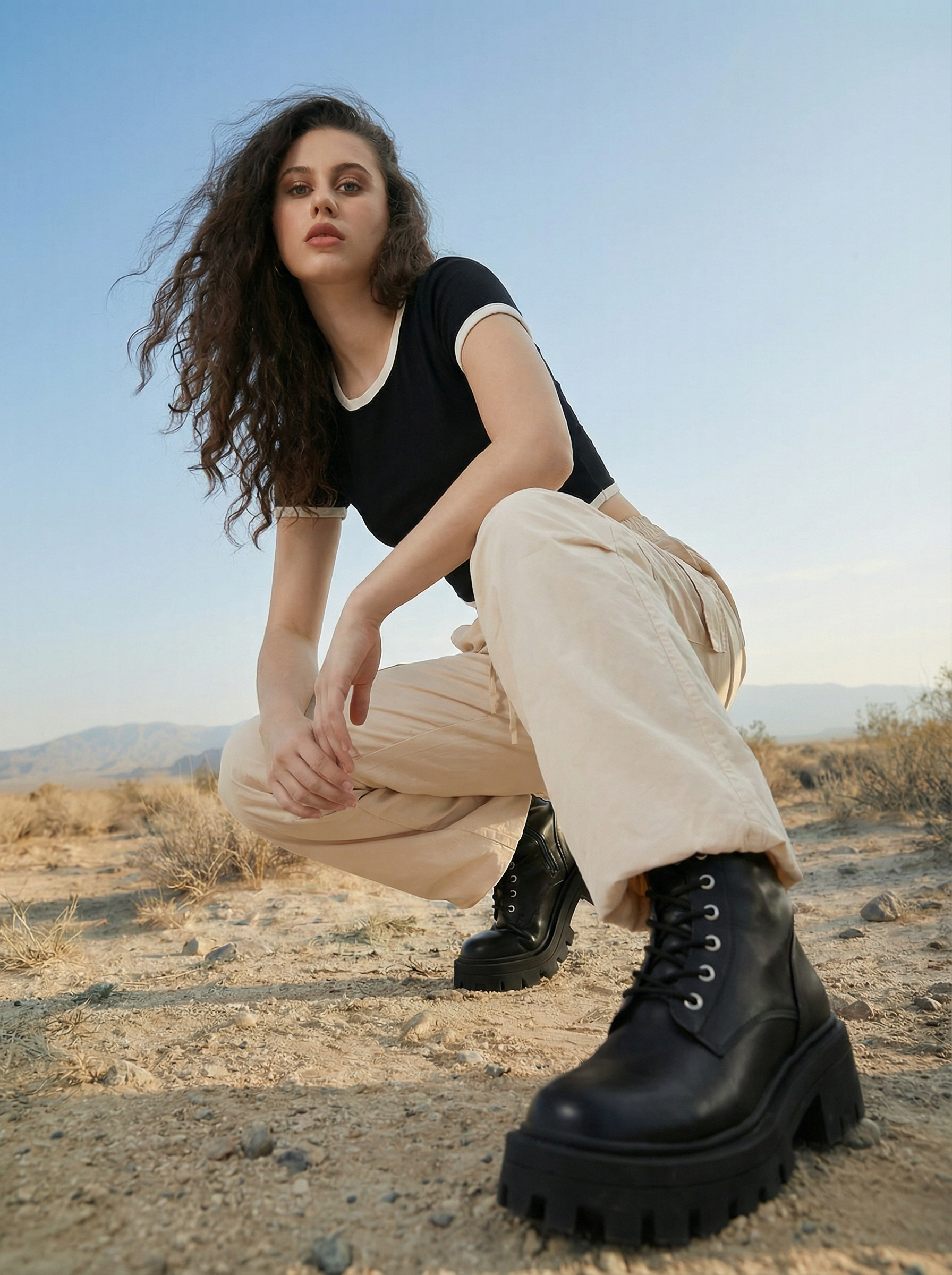 Regular Fit Womens Cargos