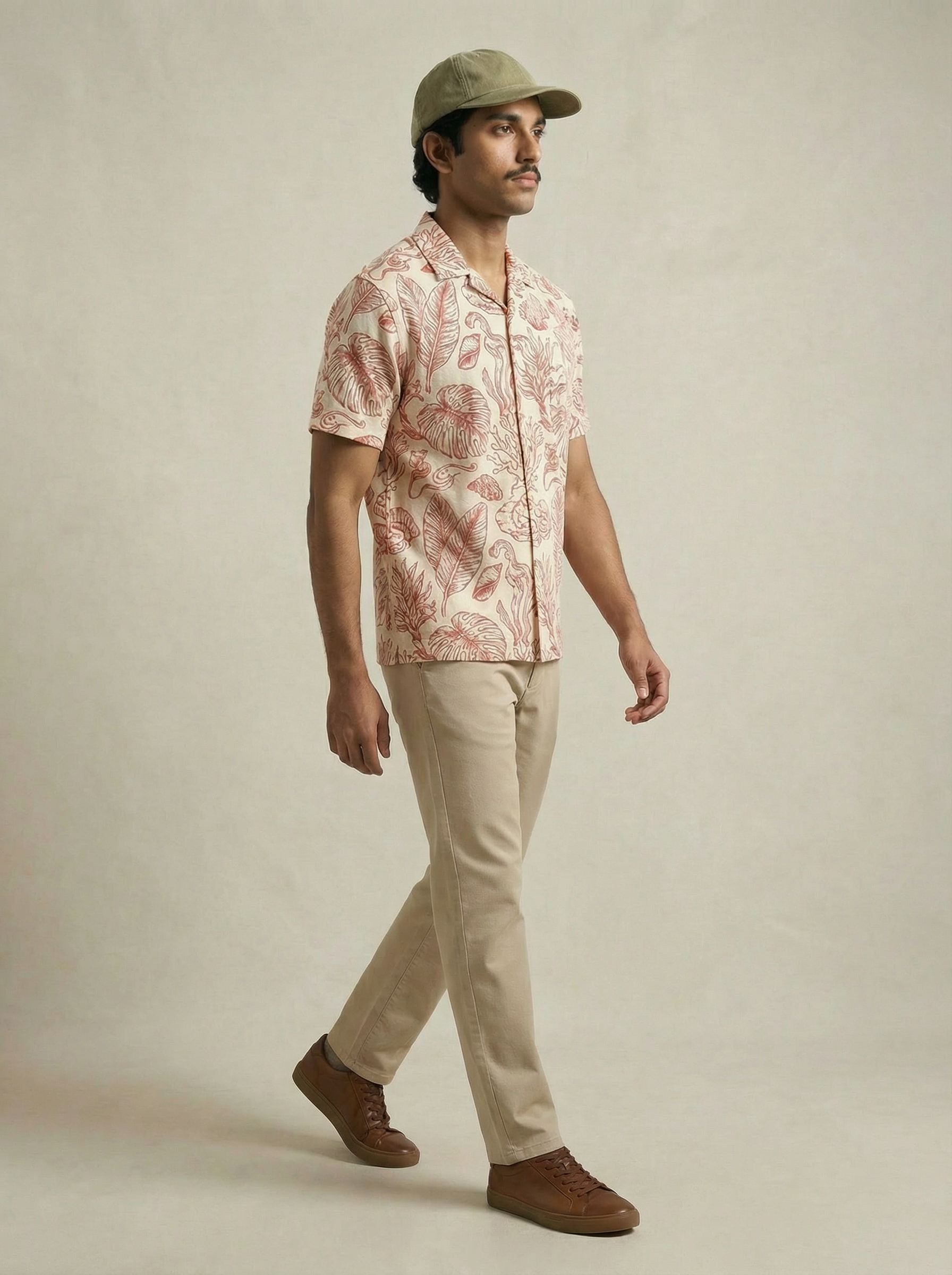 Men’s Printed Knit Regular Fit Shirt