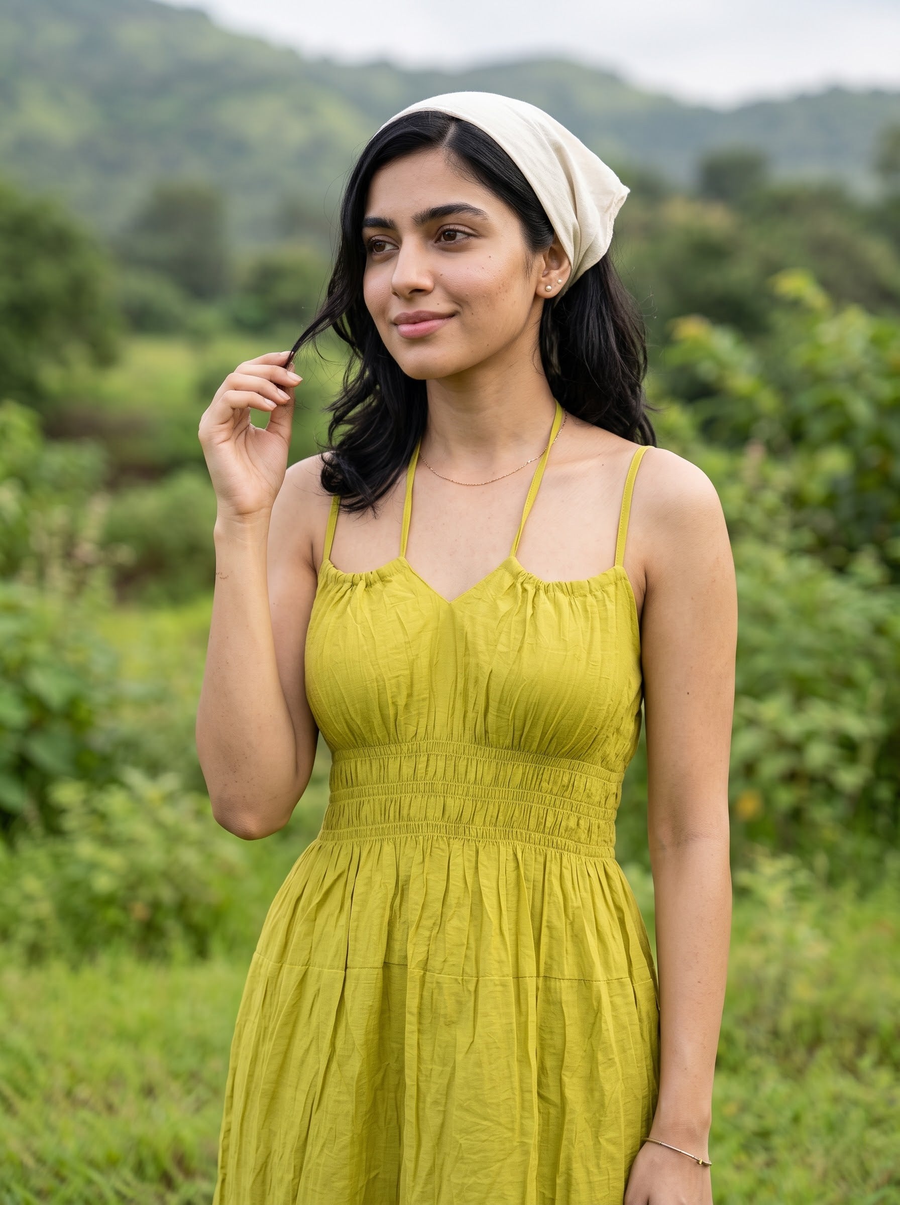 Women's Polyster Blend Pista Color Regular Fit Dresses