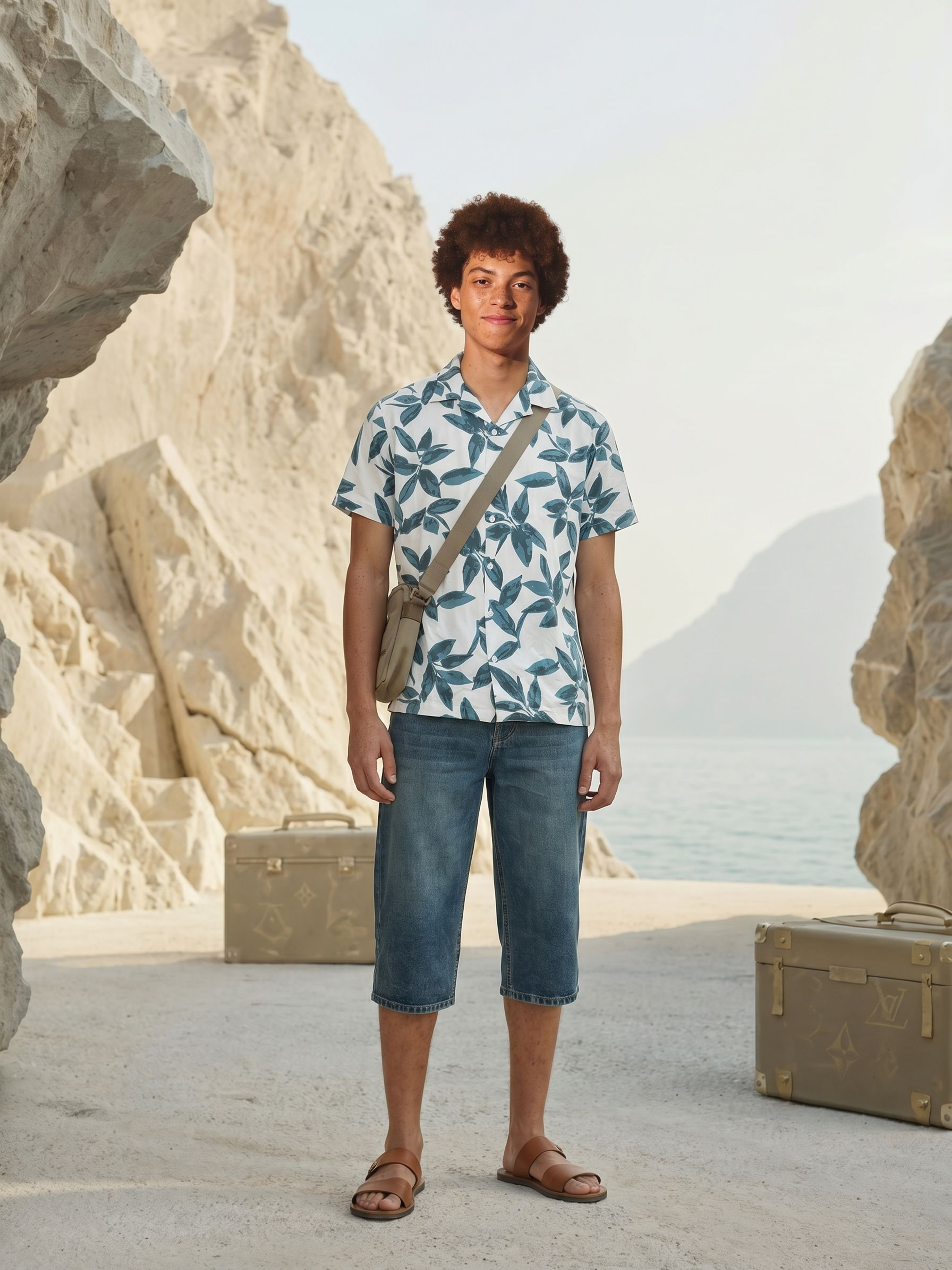 Men's Mango Sky Relaxed Fit Regular Shirt
