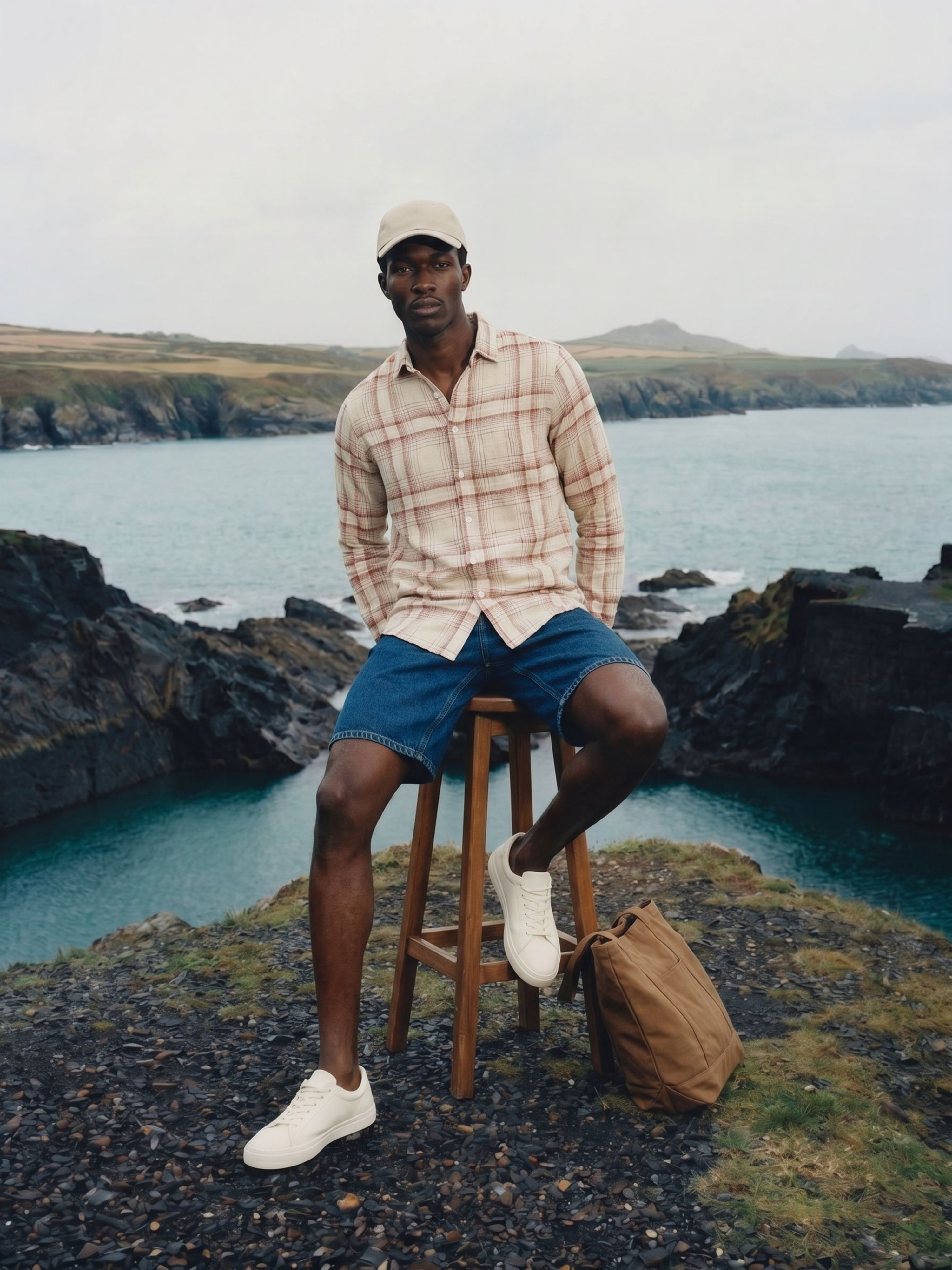 Men's Checks Rust Regular Fit Shirt