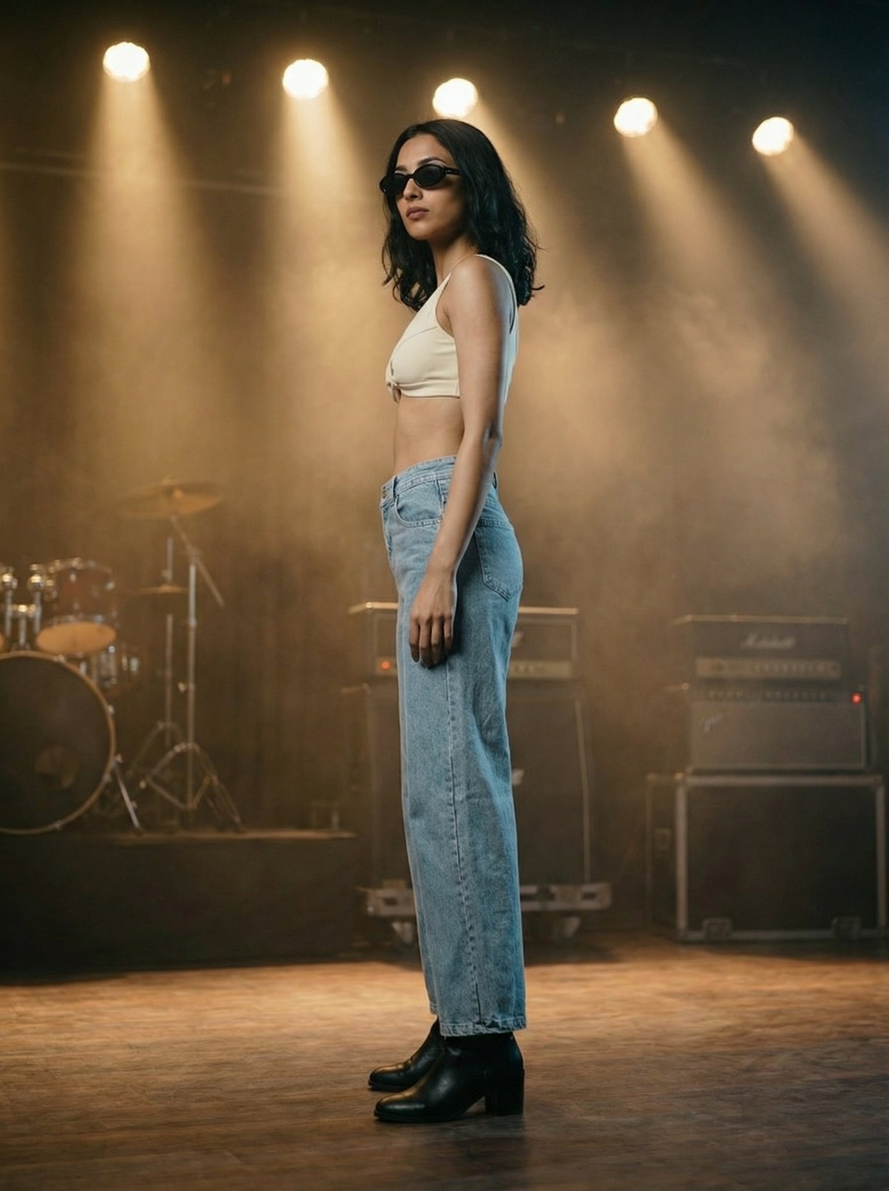 Women’s Sky Wide Leg Jeans Soft Knitted Denim