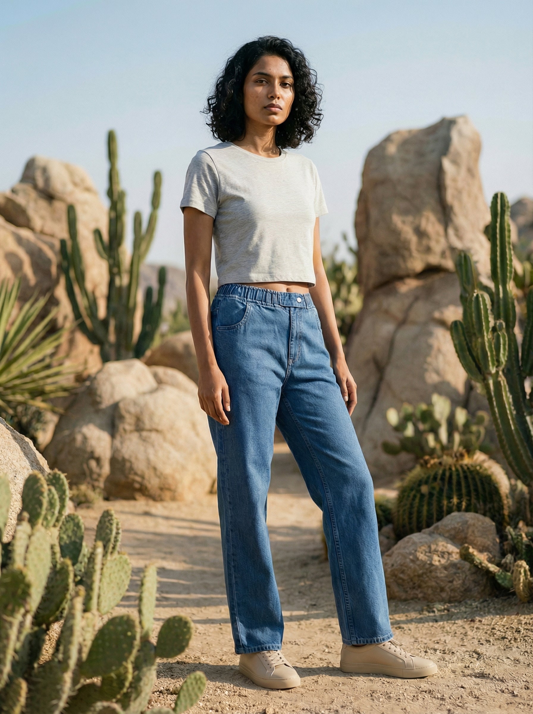 Women’s Stone Straight Fit Denim Jeans