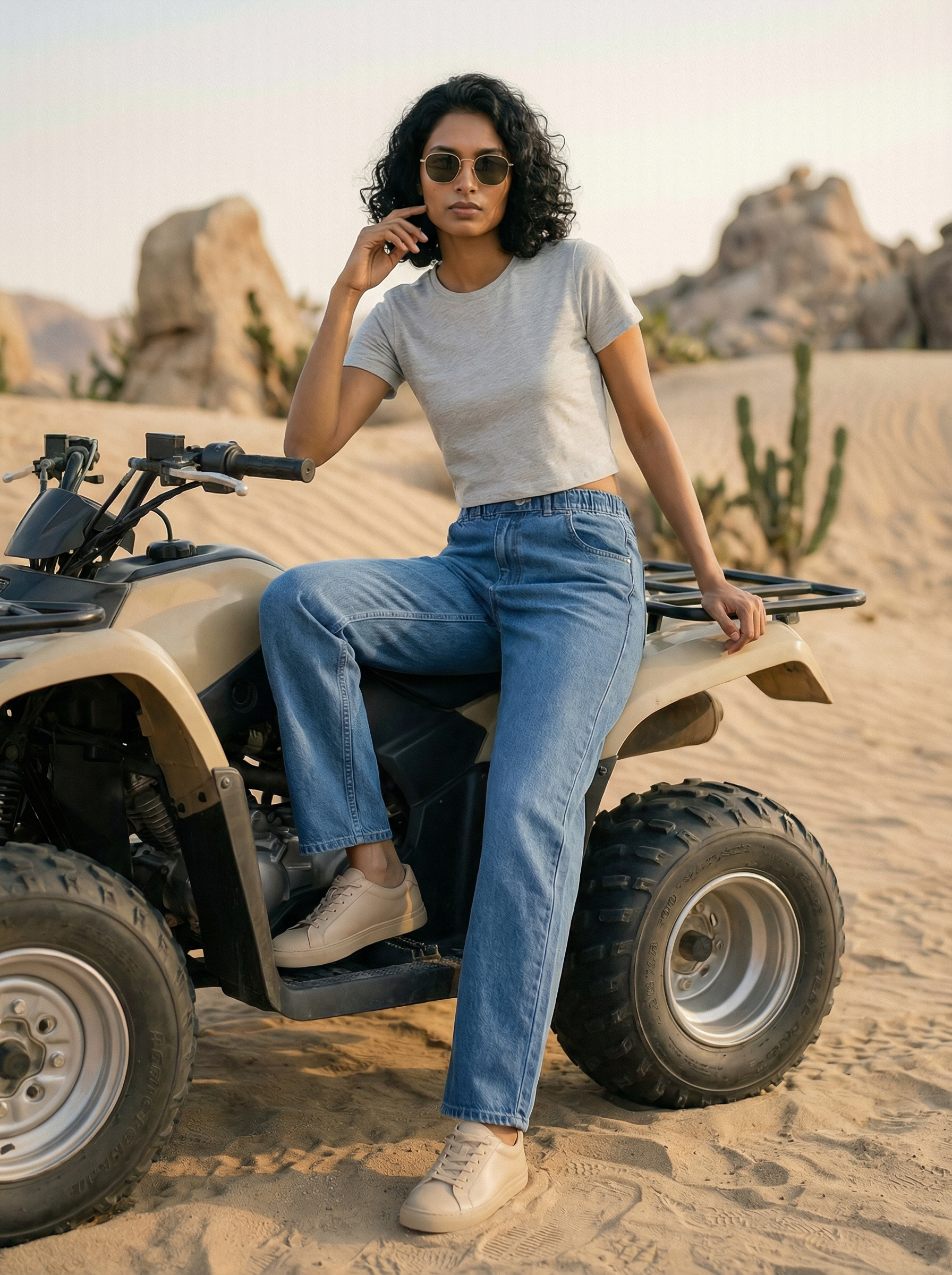 Women’s Stone Straight Fit Denim Jeans