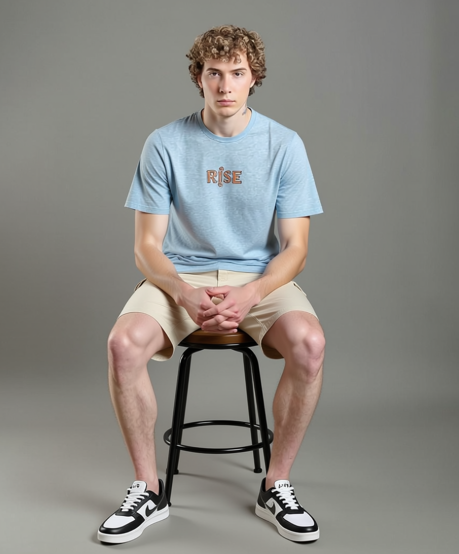Men's Oversized Mid Blue