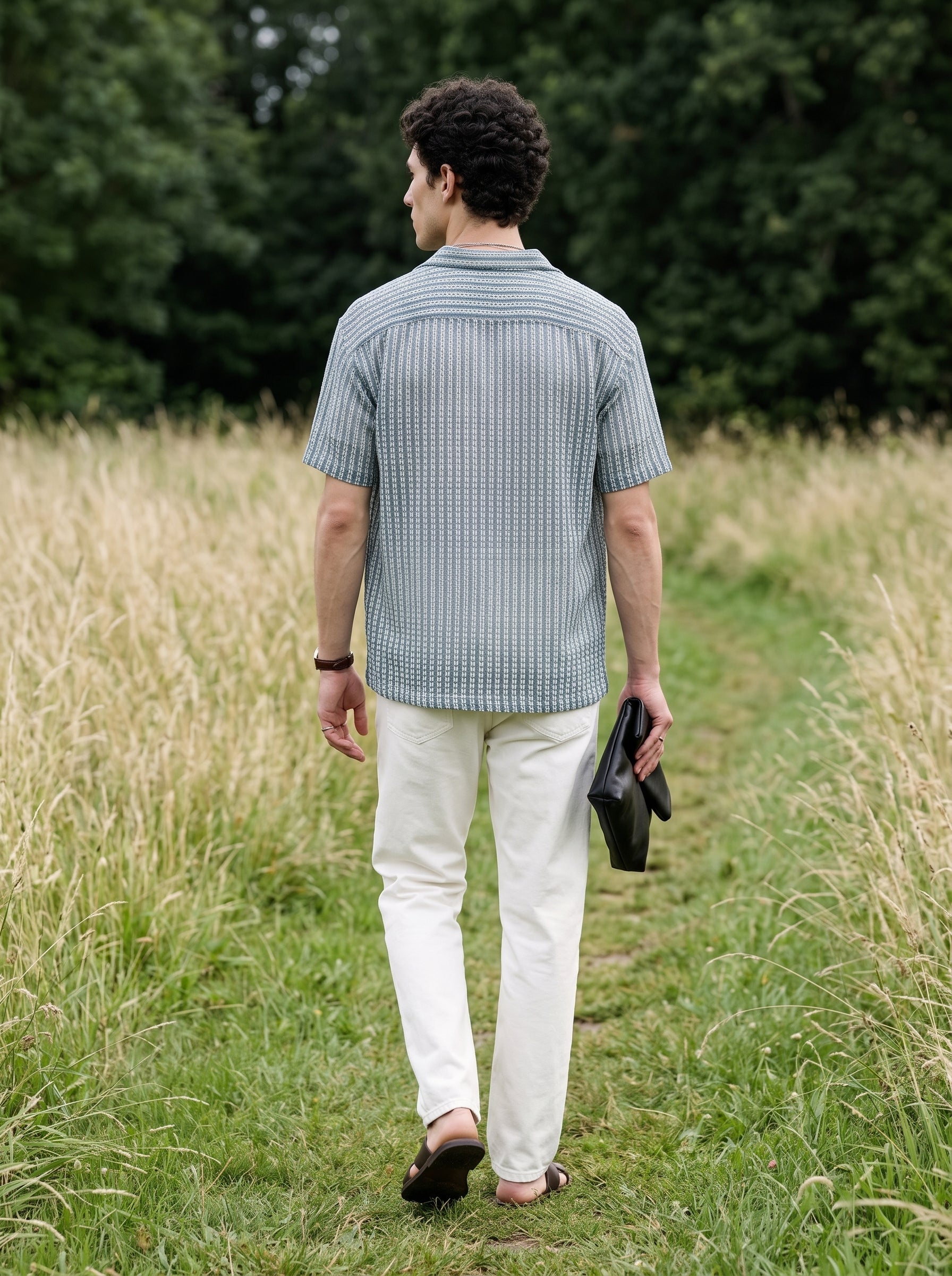 Men's Crochet Sky Relaxed Fit Shirt
