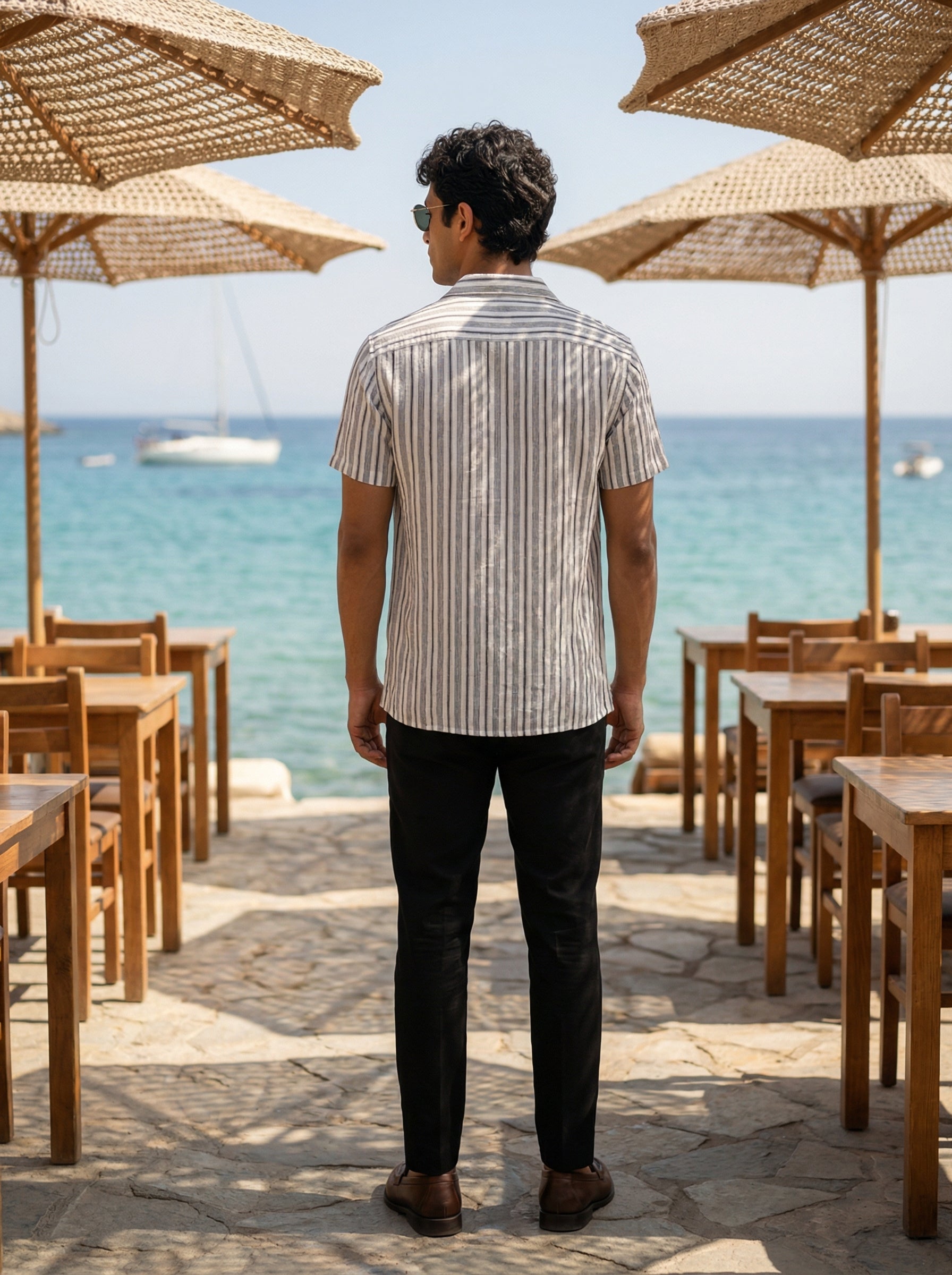 Men’s Snow Relaxed Fit Agro Linen Shirt