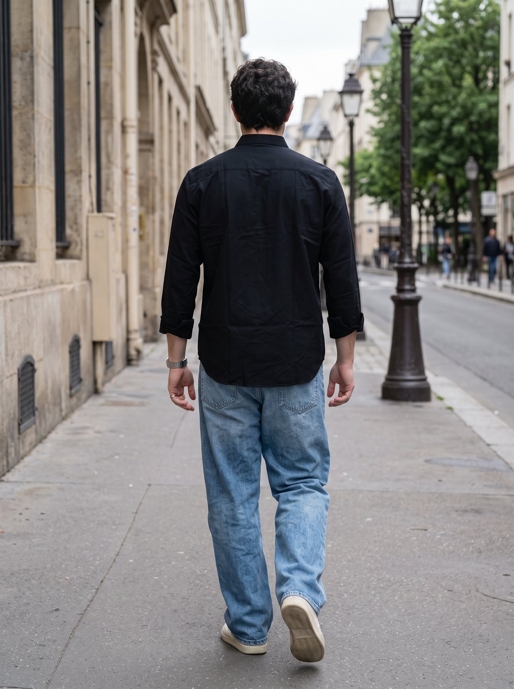 Men's Imported Anthracite Regular Fit Shirt