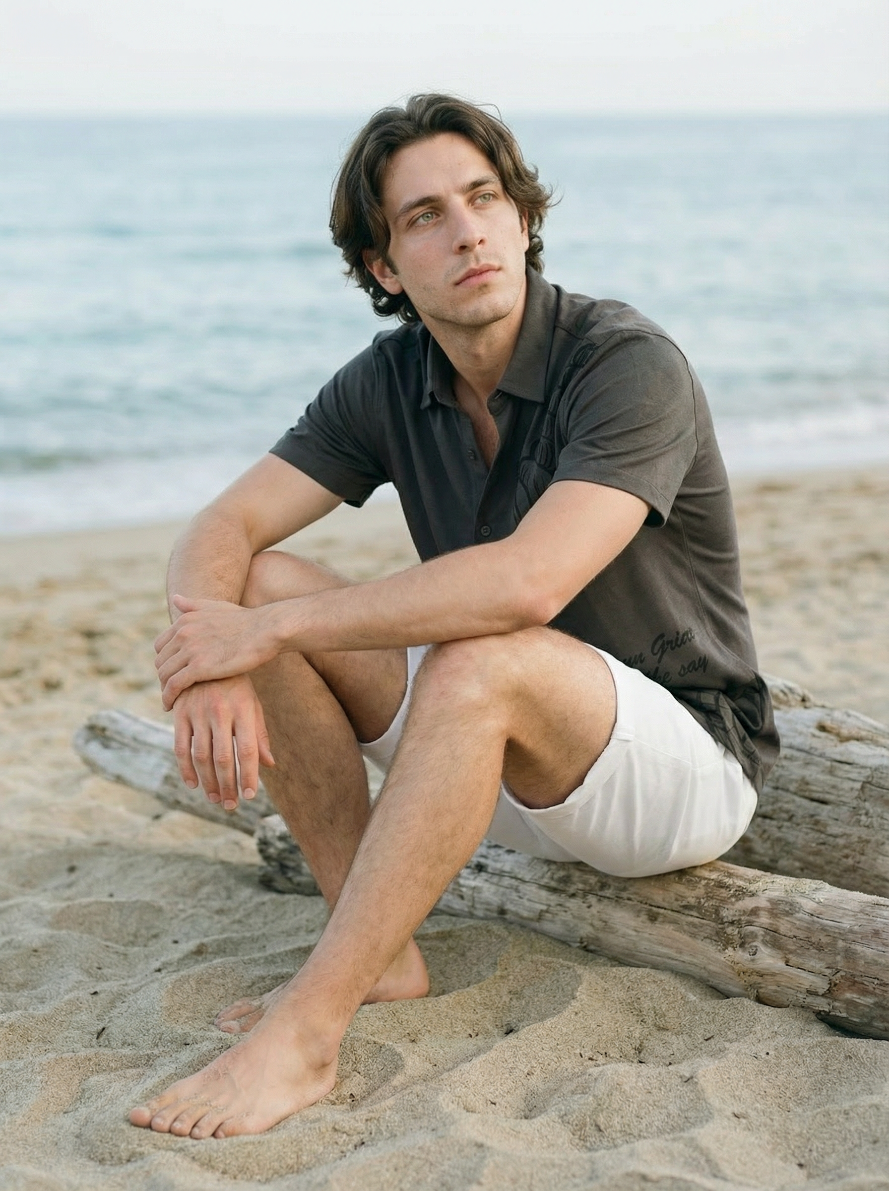 Multi Colour Regular Fit Shirt In Knit-poly Cotton