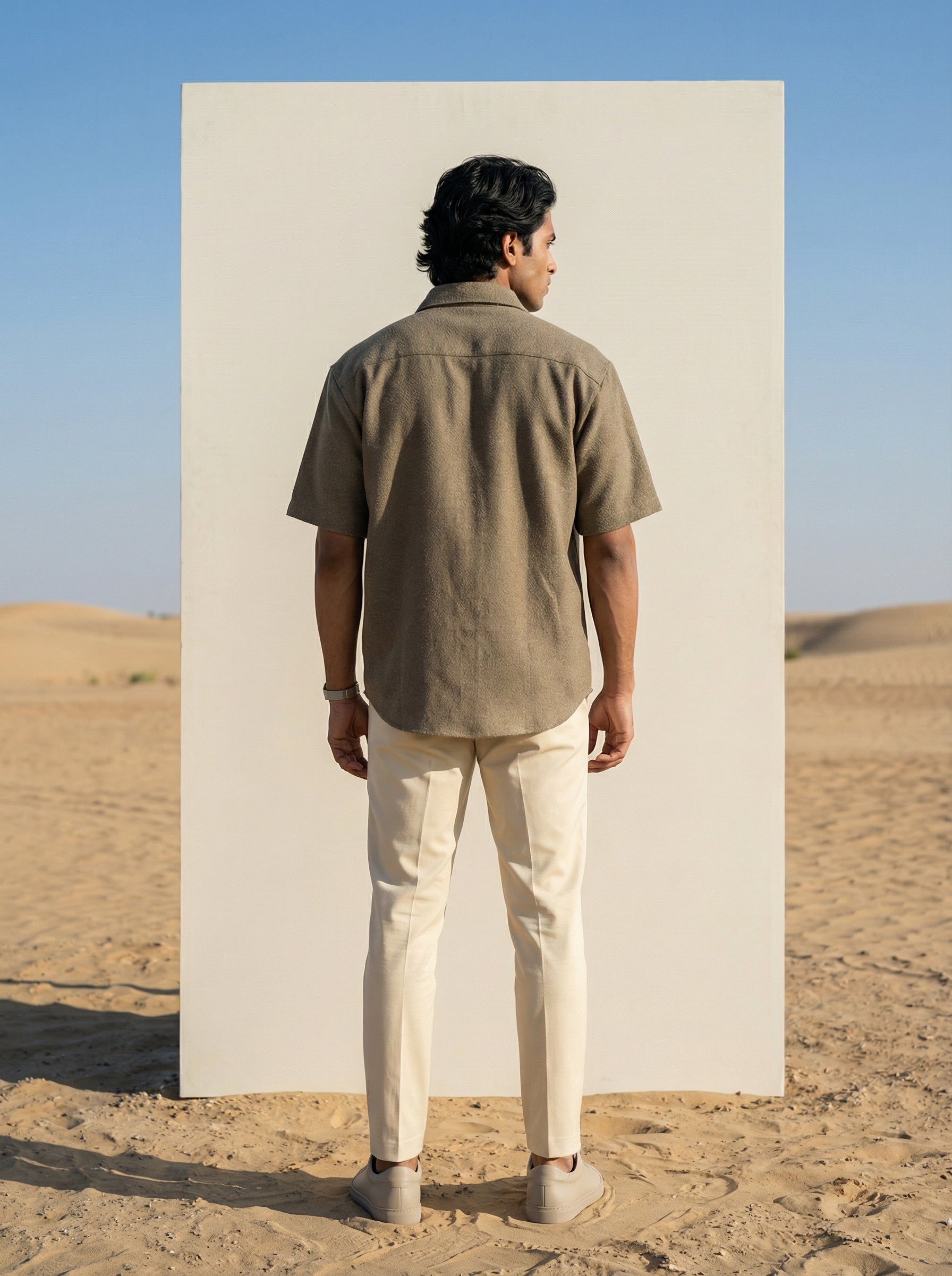 Men’s Harmony Coffee Brown Oversized Shirt