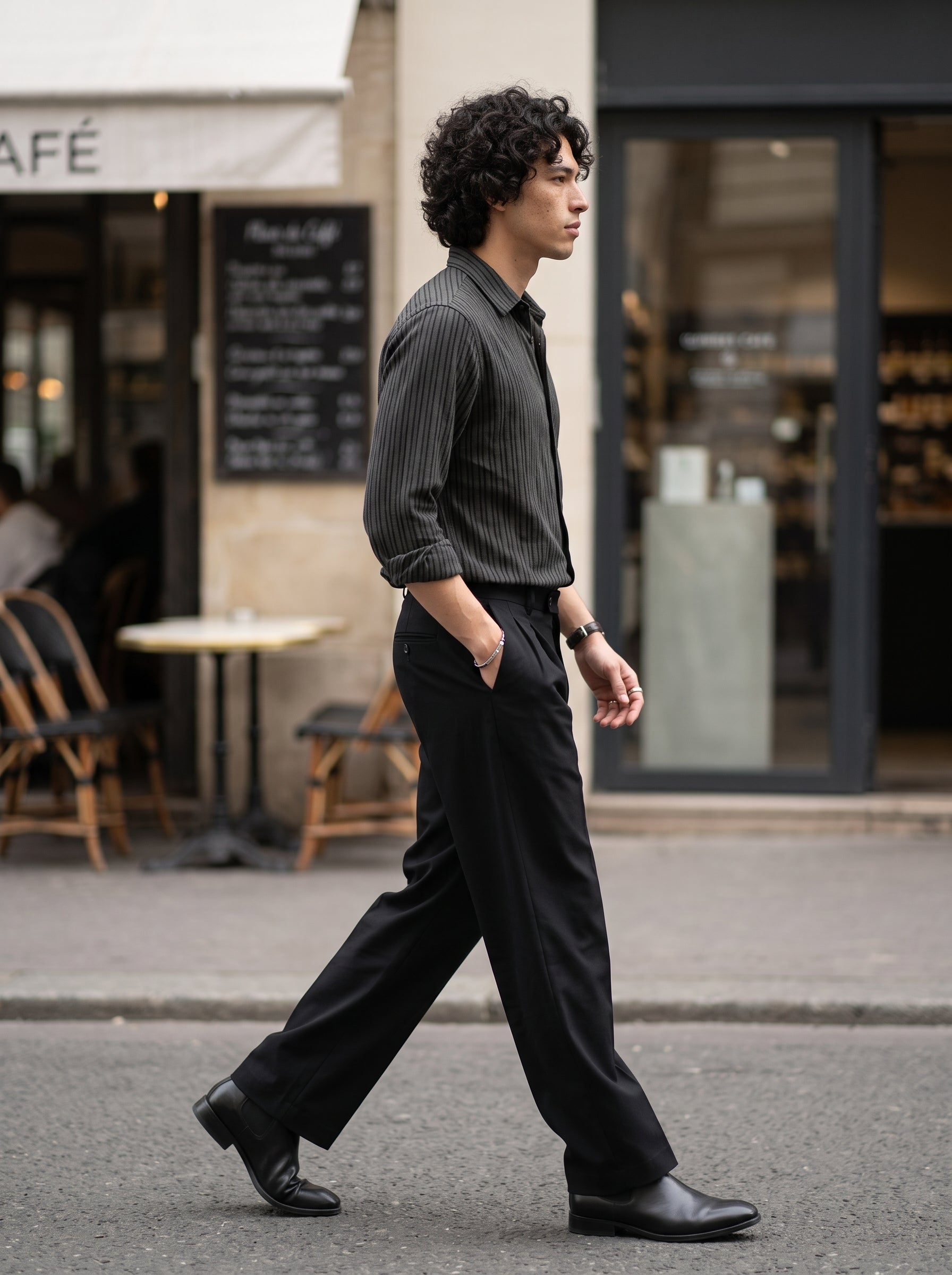 Men's Cotton Elephant Grey Relaxed Fit Shirt