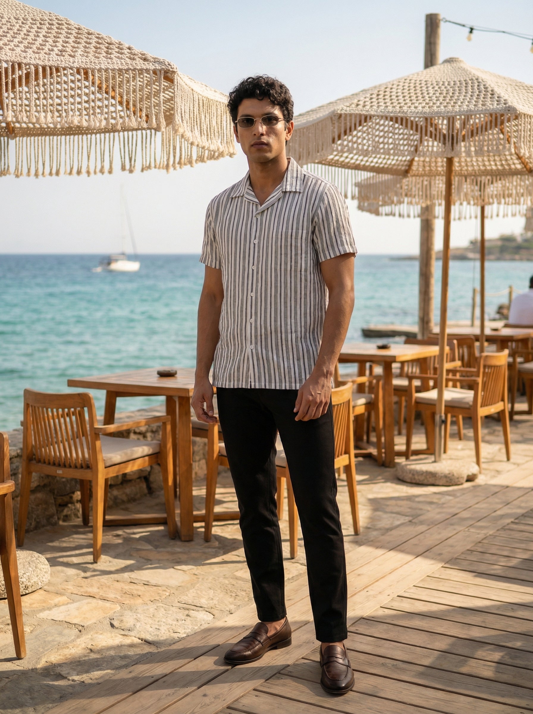 Men’s Snow Relaxed Fit Agro Linen Shirt