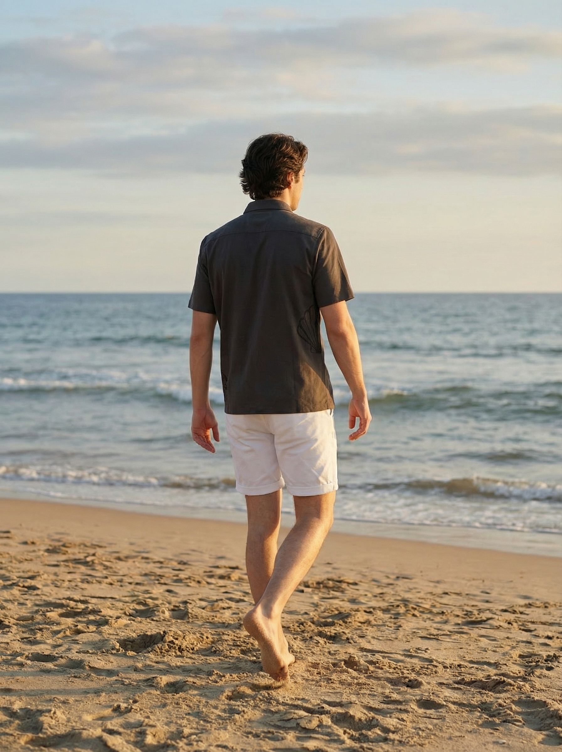 Multi Colour Regular Fit Shirt In Knit-poly Cotton