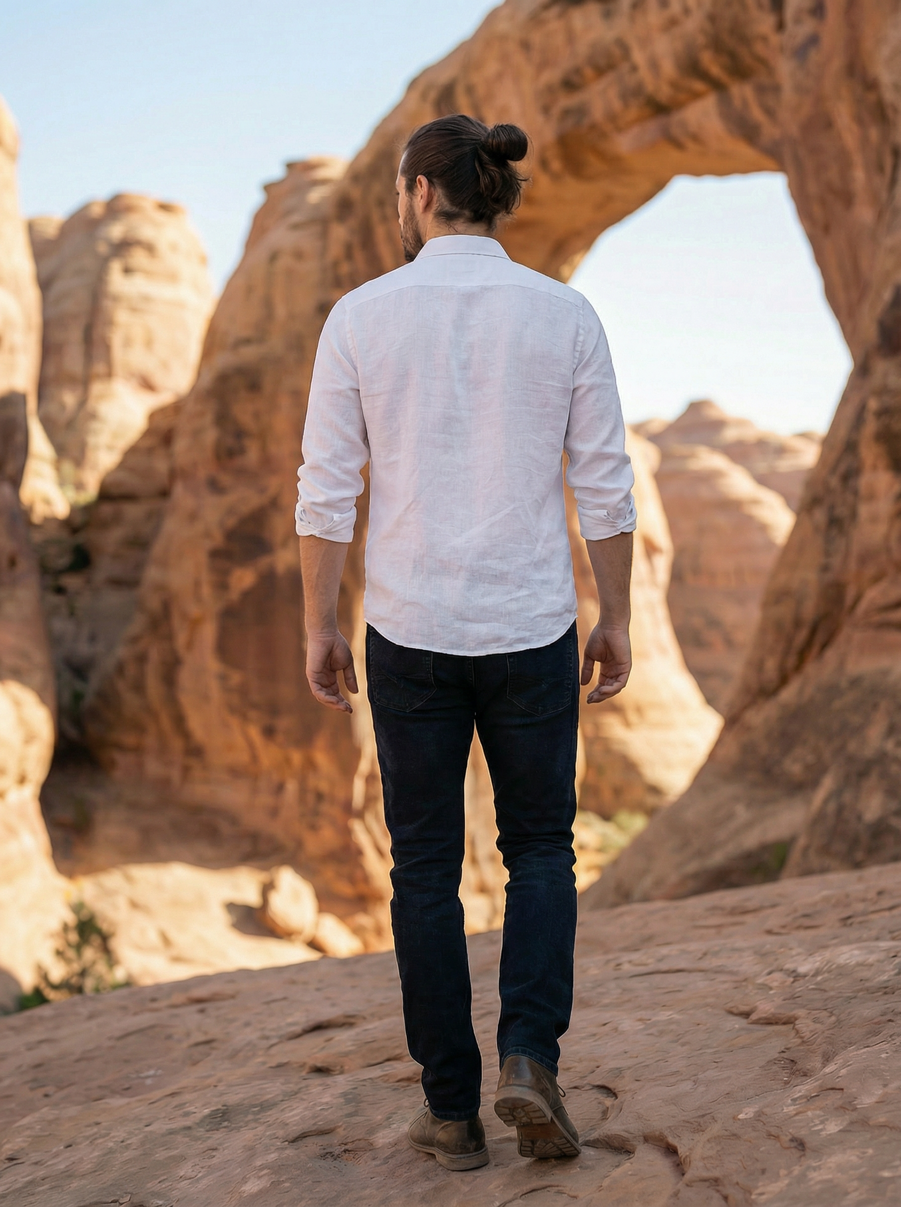 White Imported Panna Marker Regular Fit Full Sleeve Shirt