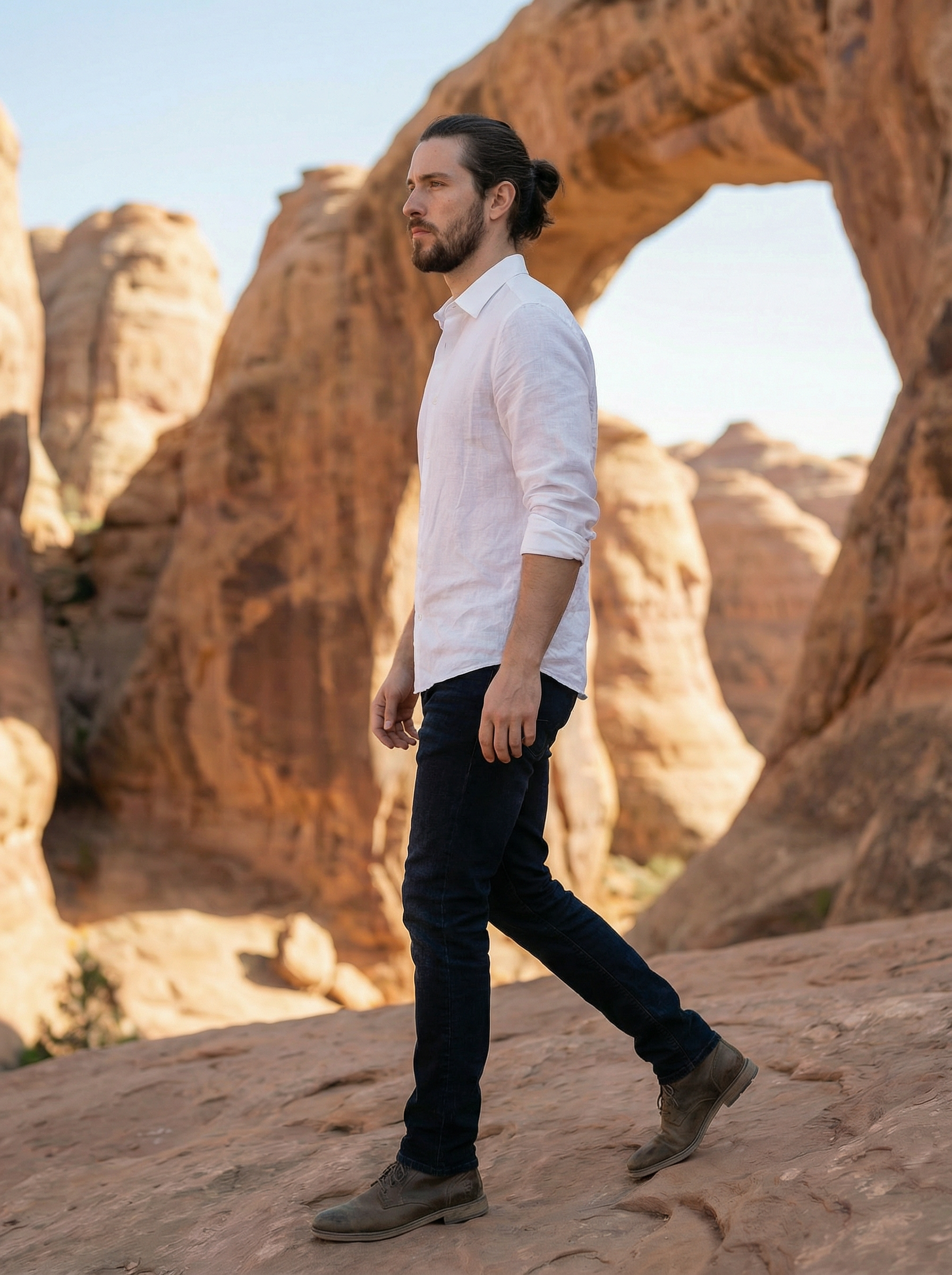 White Imported Panna Marker Regular Fit Full Sleeve Shirt