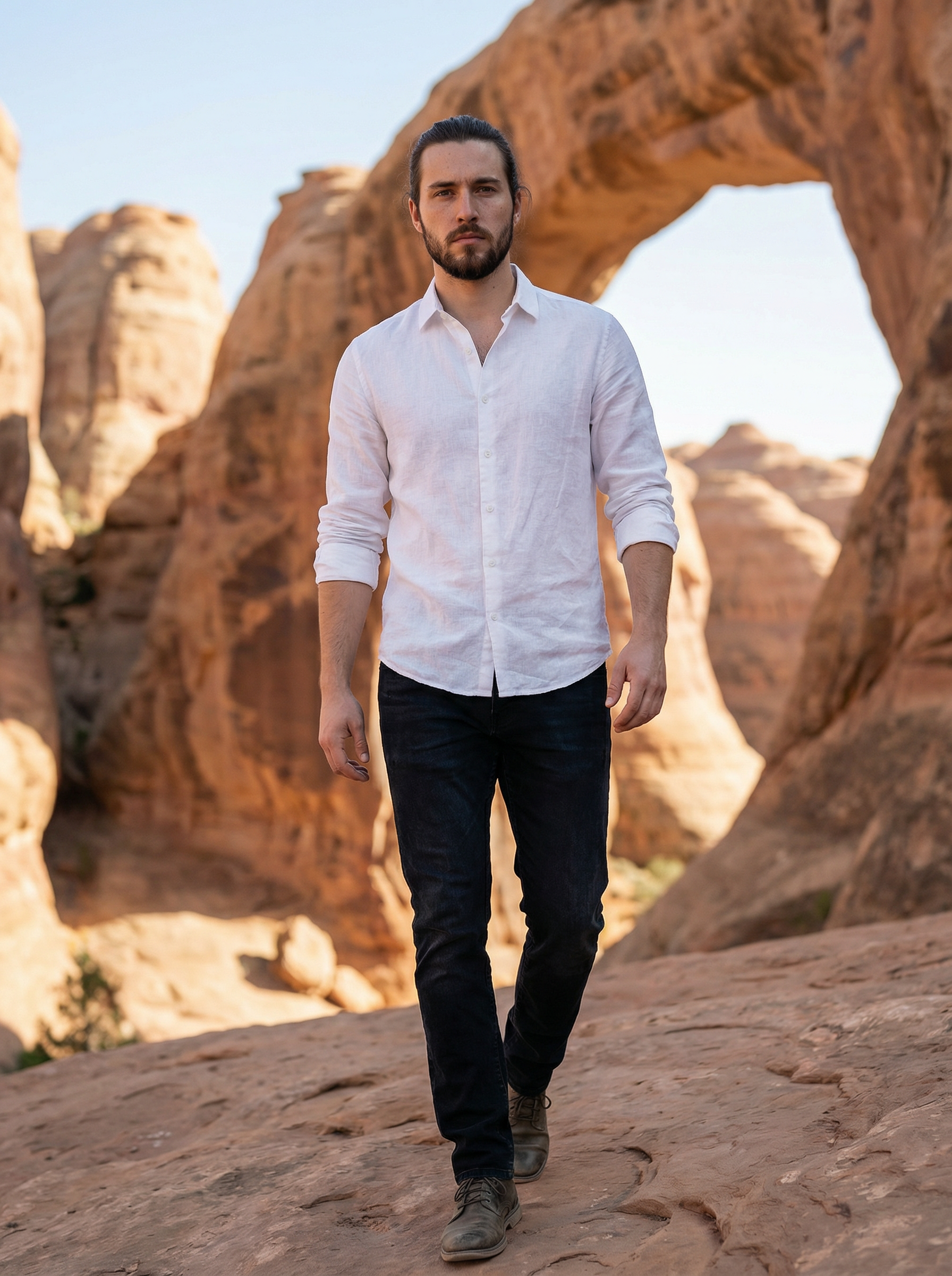 White Imported Panna Marker Regular Fit Full Sleeve Shirt