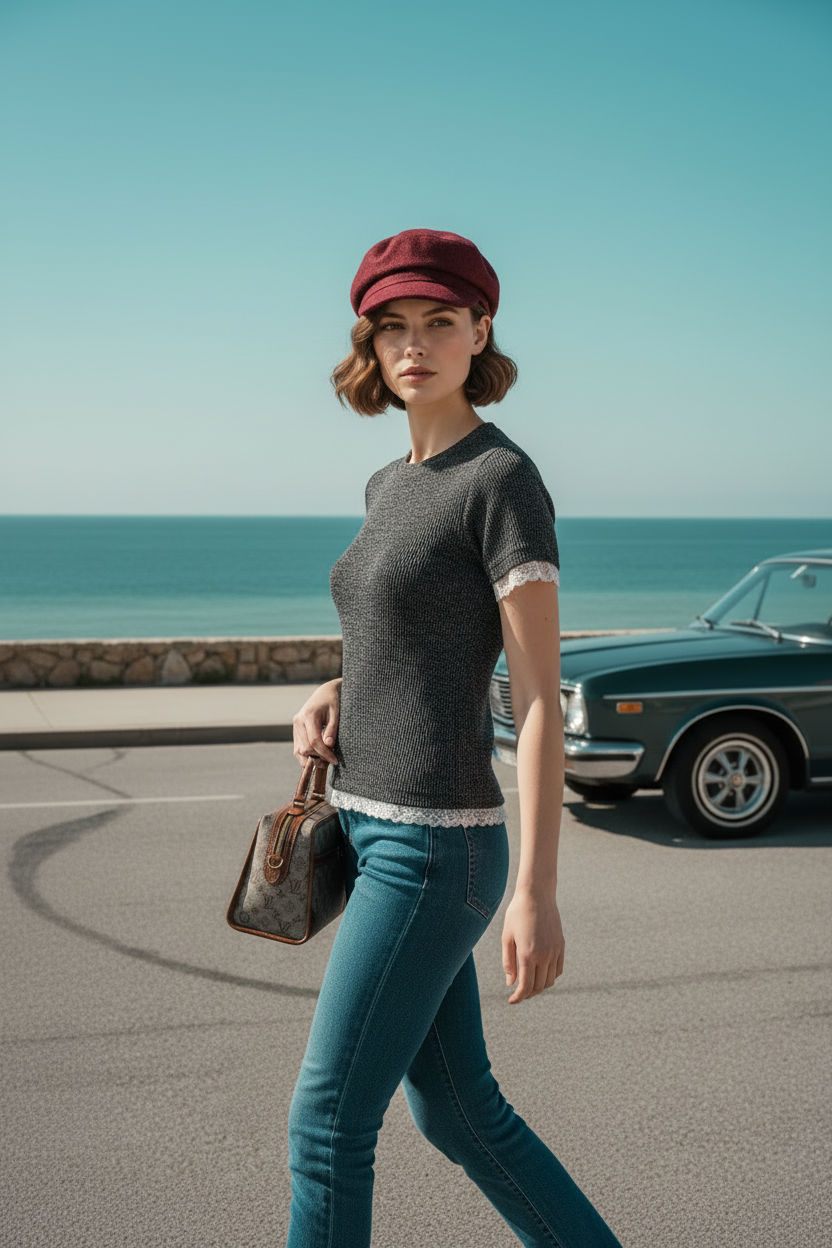 Anthracite Regular Fit Crew Neck T-Shirt