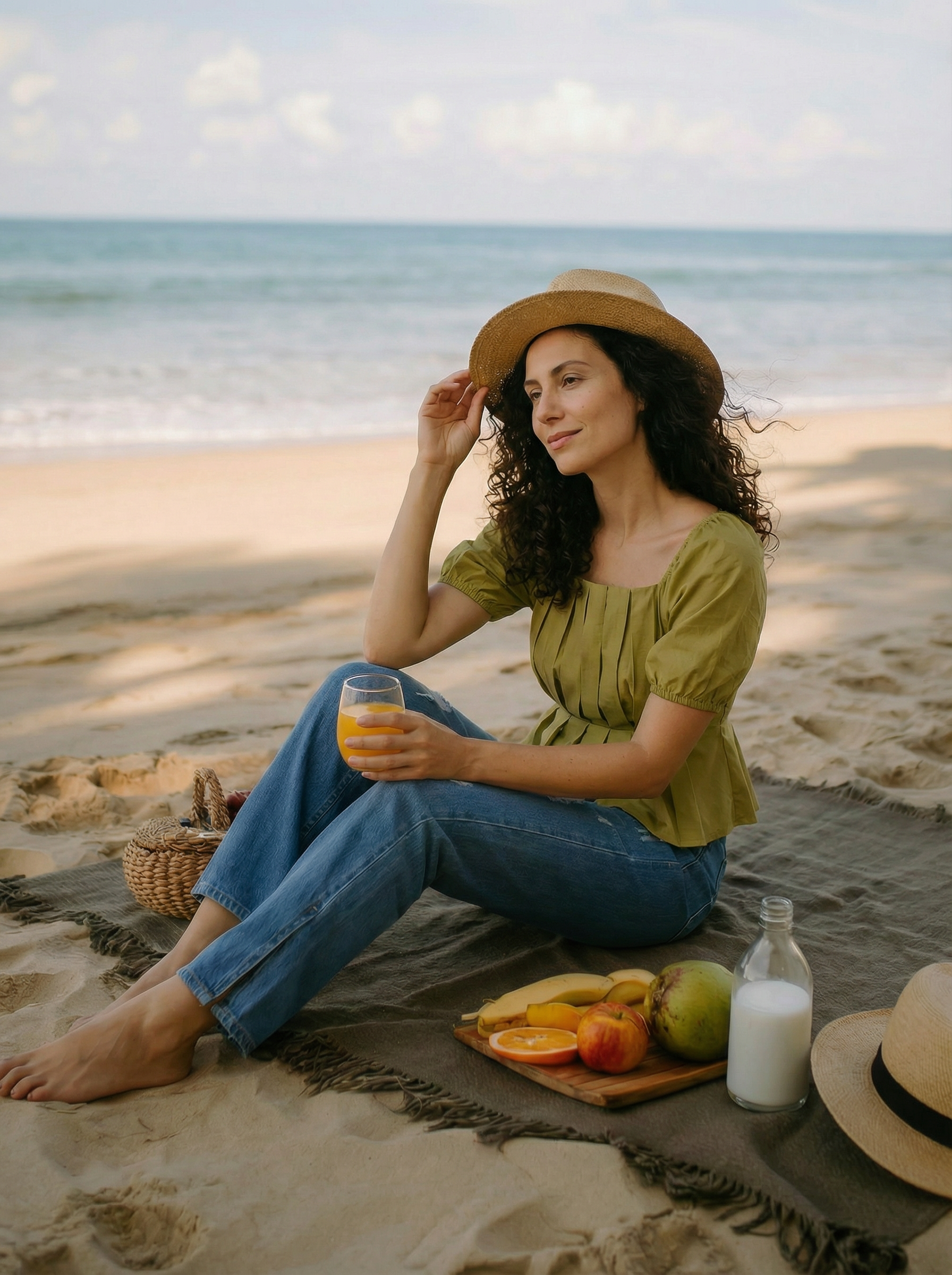 Mustard Regular Fit Square Neck Womens Top