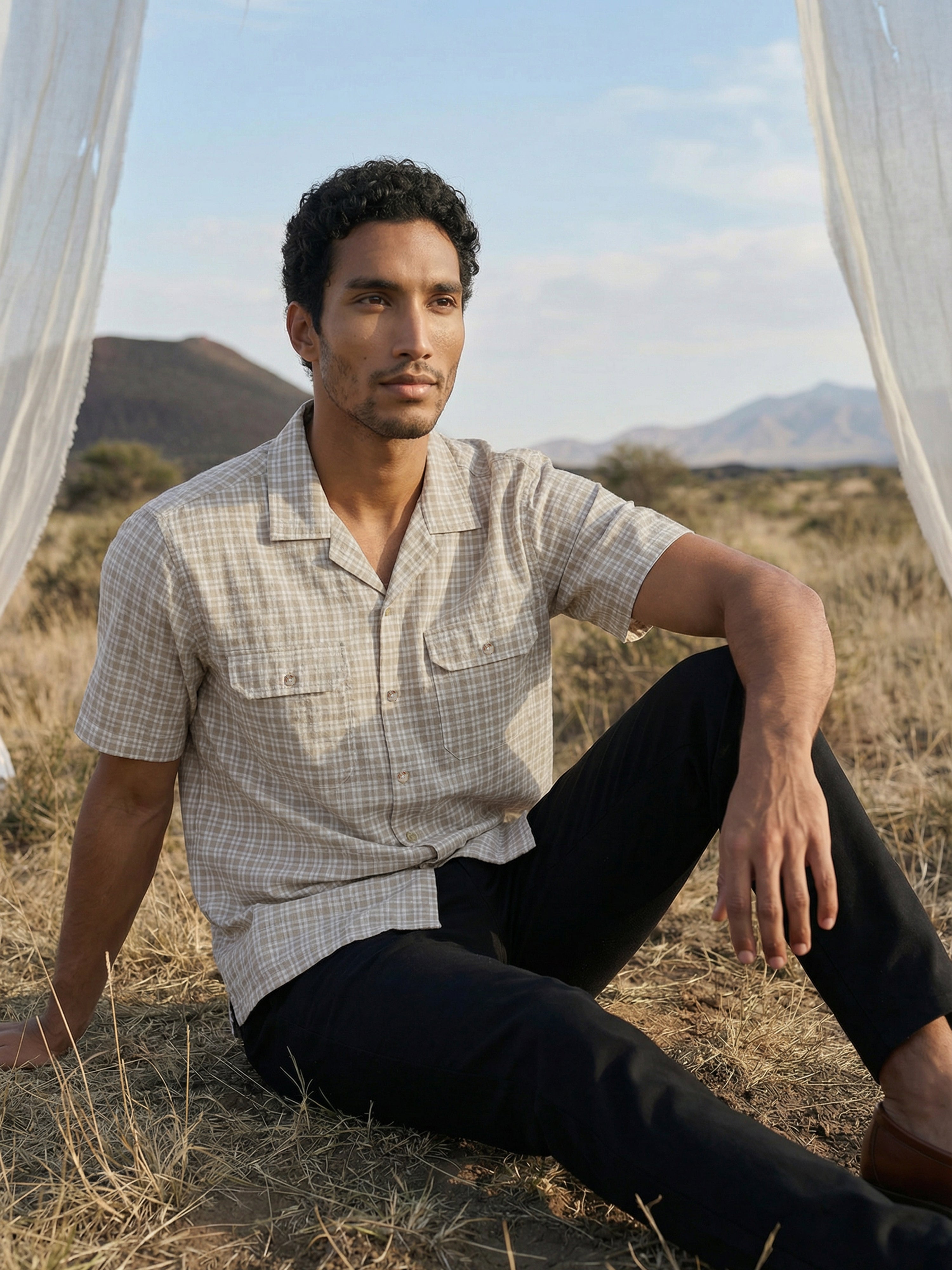 The Oversized Shirt | Cream Polyster Cotton