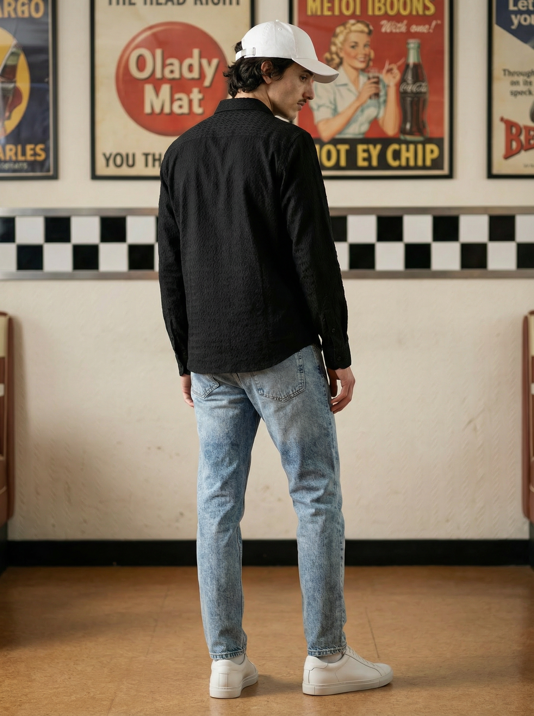 Black Imported Panna Marker Regular Fit Full Sleeve Shirt