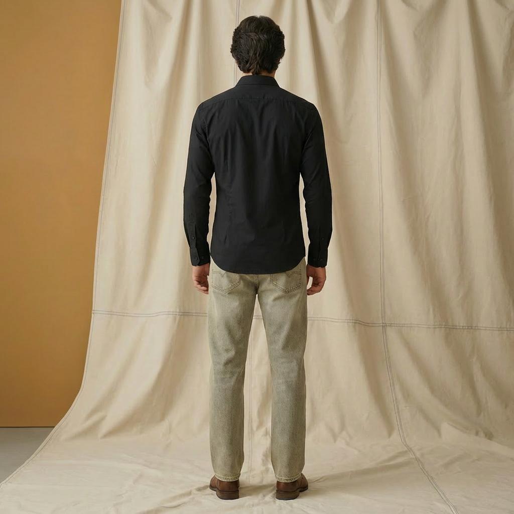 Men’s Light Khaki Baggy Jeans Denim Jeans