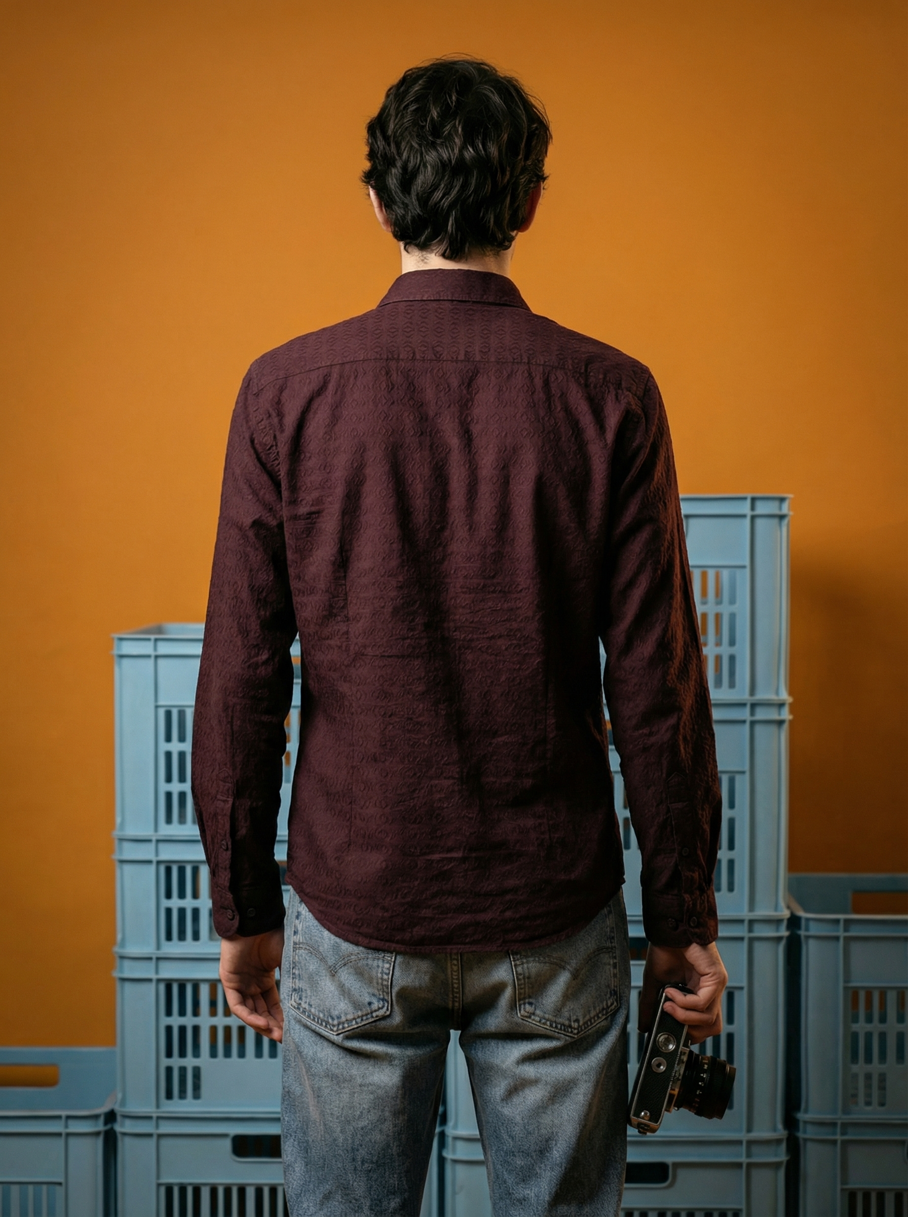 Wine Imported Panna Marker Regular Fit Full Sleeve Shirt