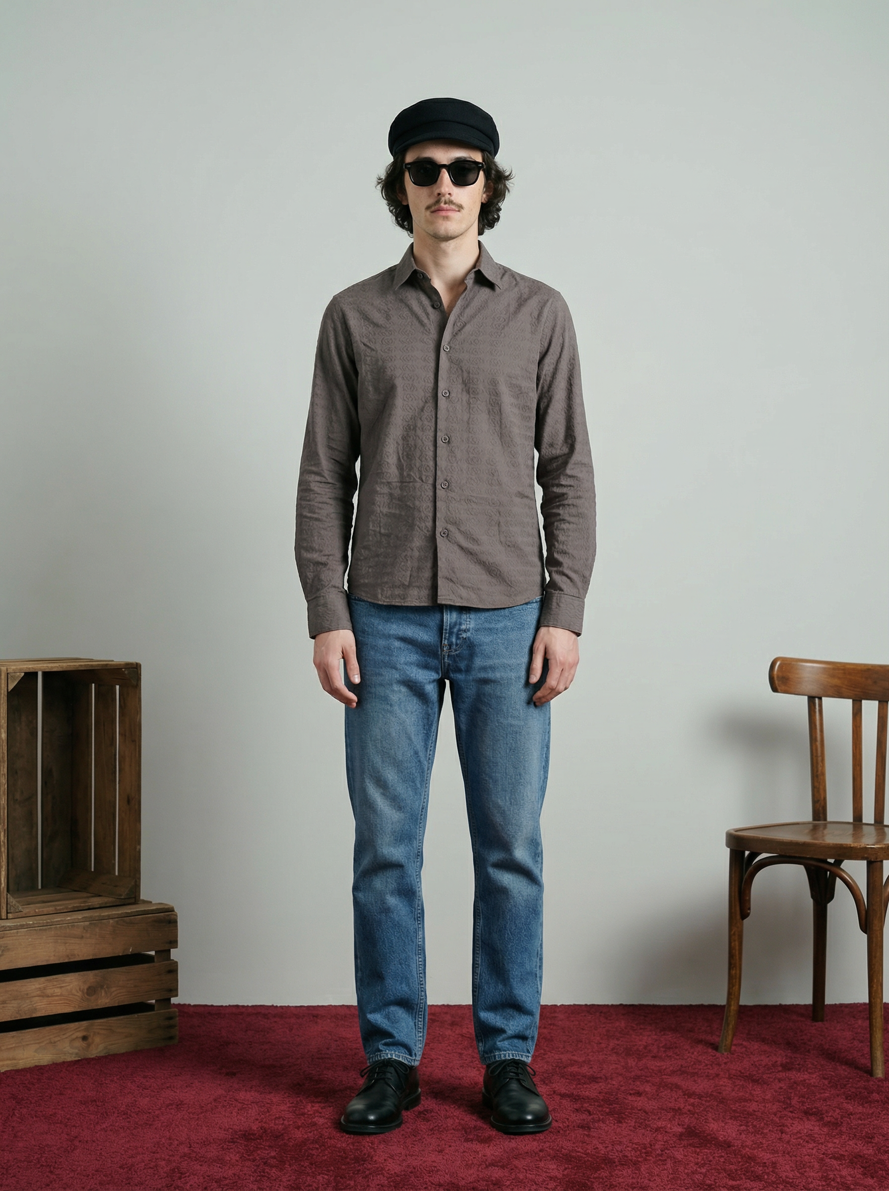 Fawn Imported Panna Marker Regular Fit Full Sleeve Shirt