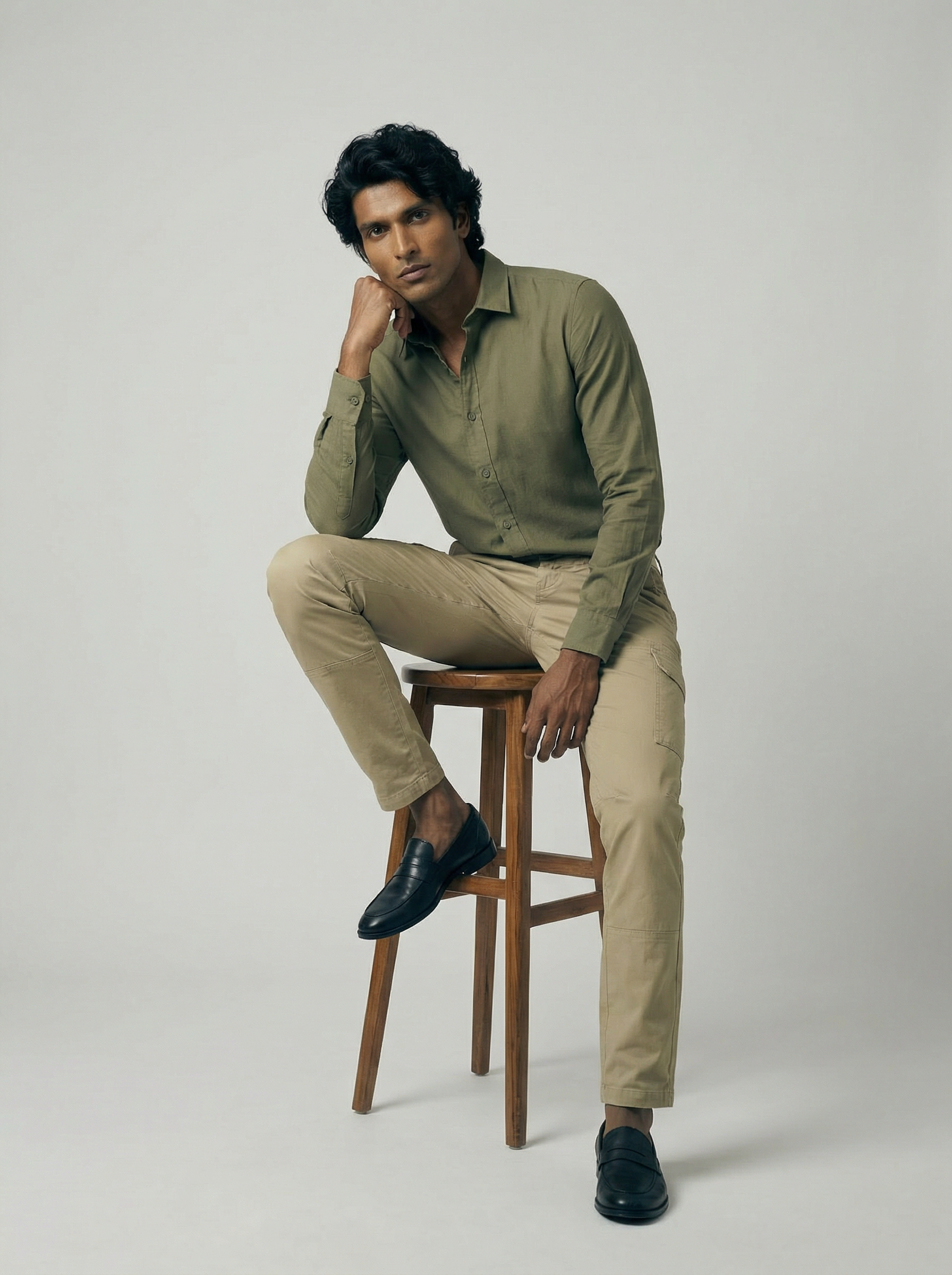 Men’s Pista Linen Plain Cargo