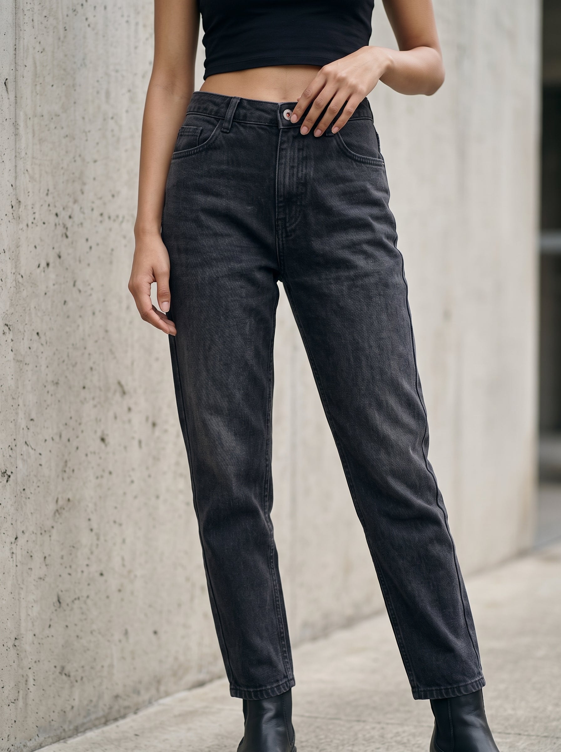 Women's Denim Coffee Mom Fit Jeans