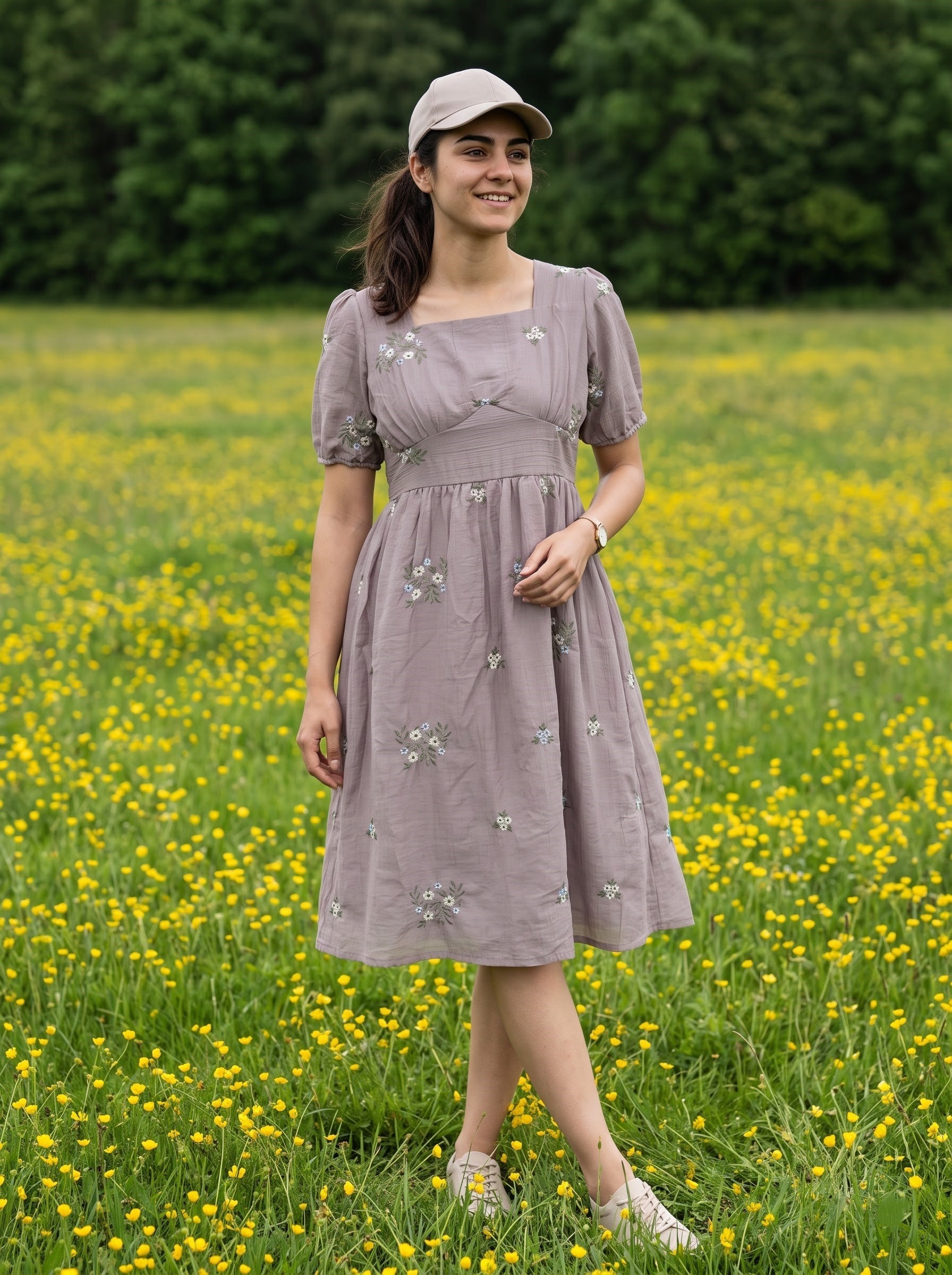 Women's Synrthetic Onion Regular Fit Dresses