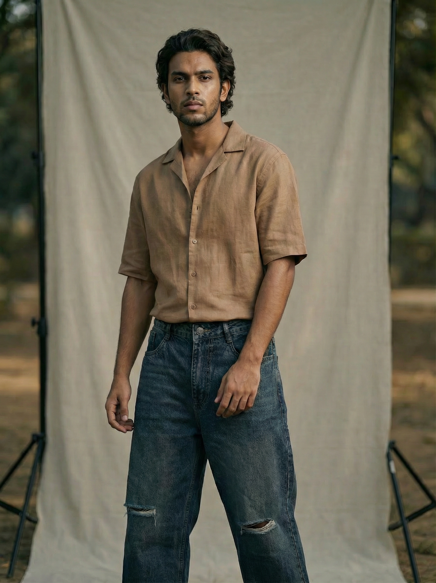 Baggy Fit Denim Jeans — Dx Blue Wash