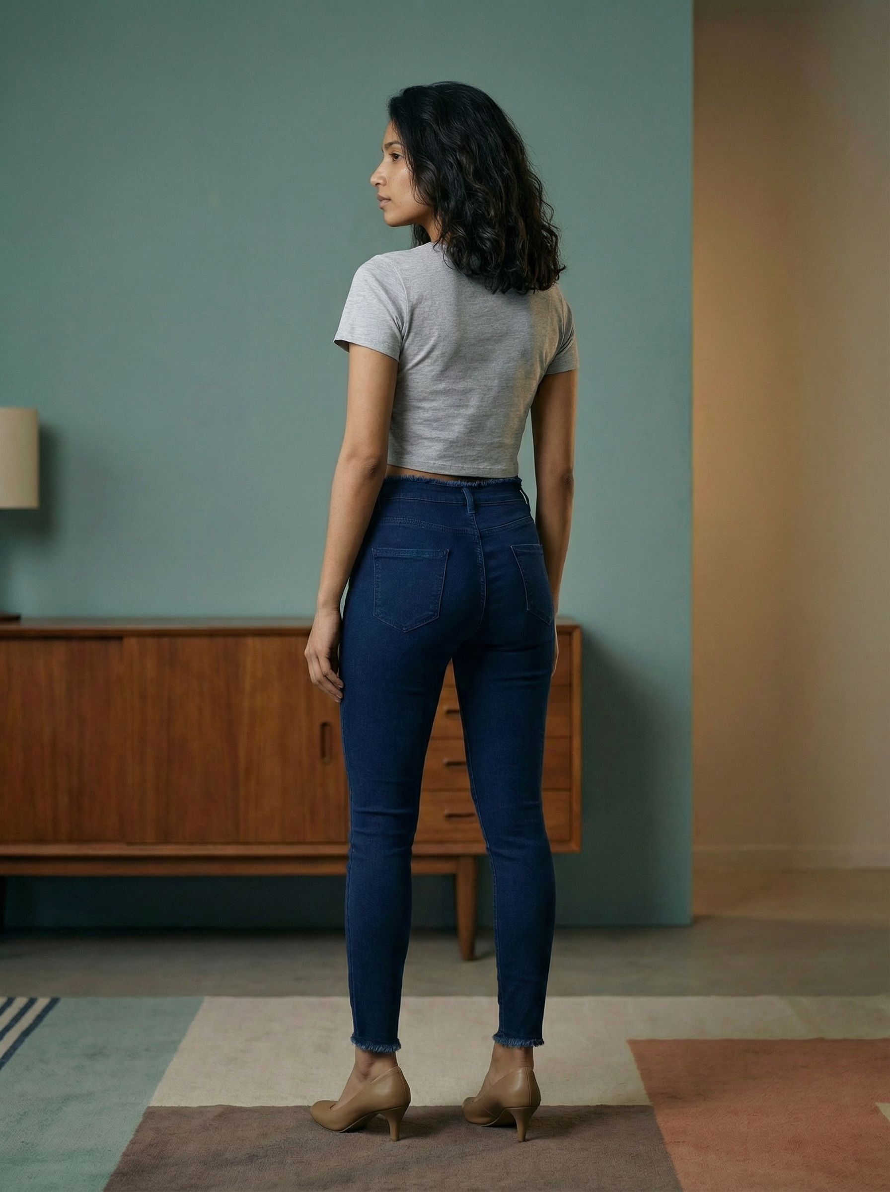 Women’s DX Skinny Fit PP Spray Denim Jeans