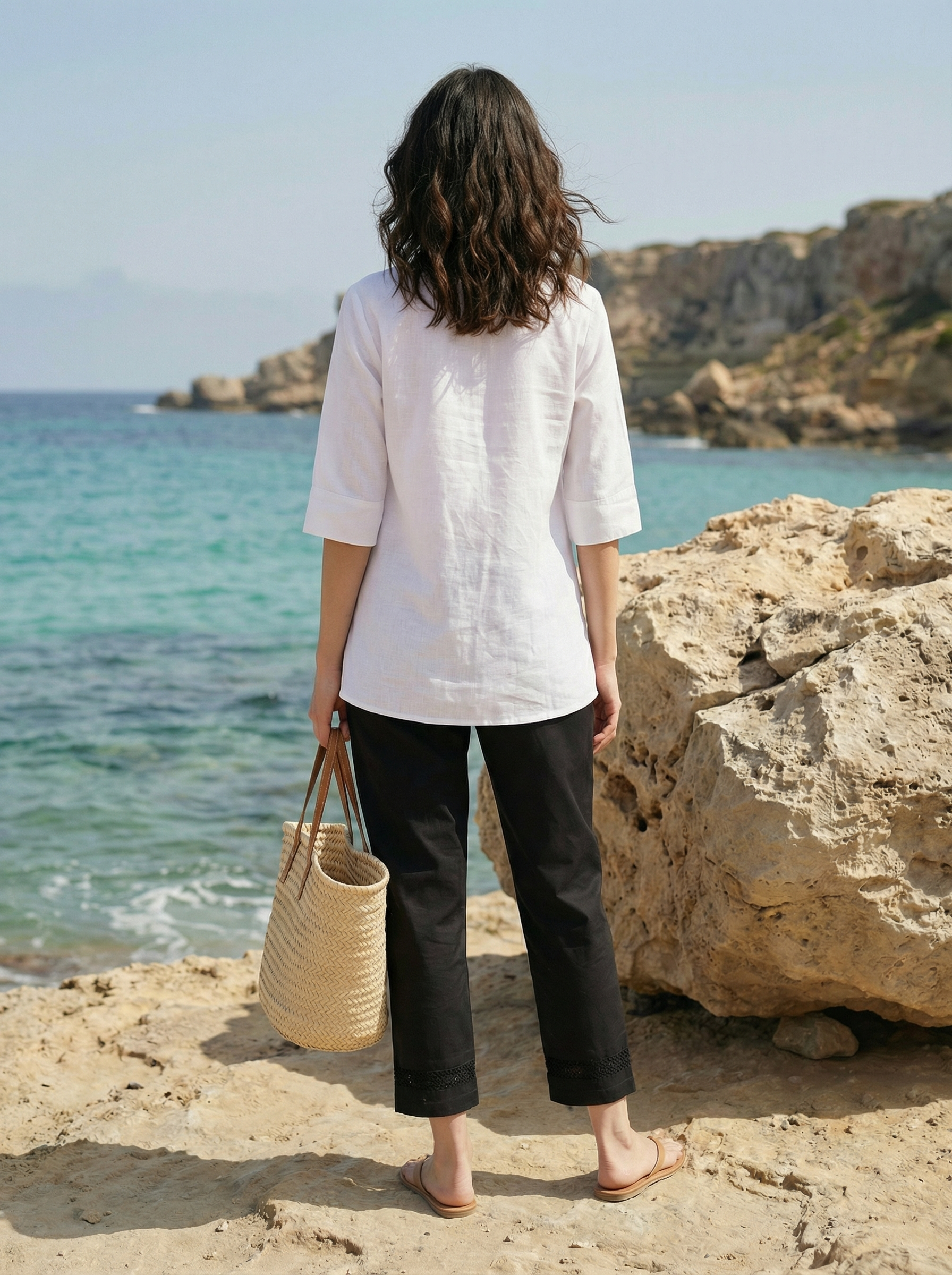 Women’s Black Parallel Fit Sheeting Bottom